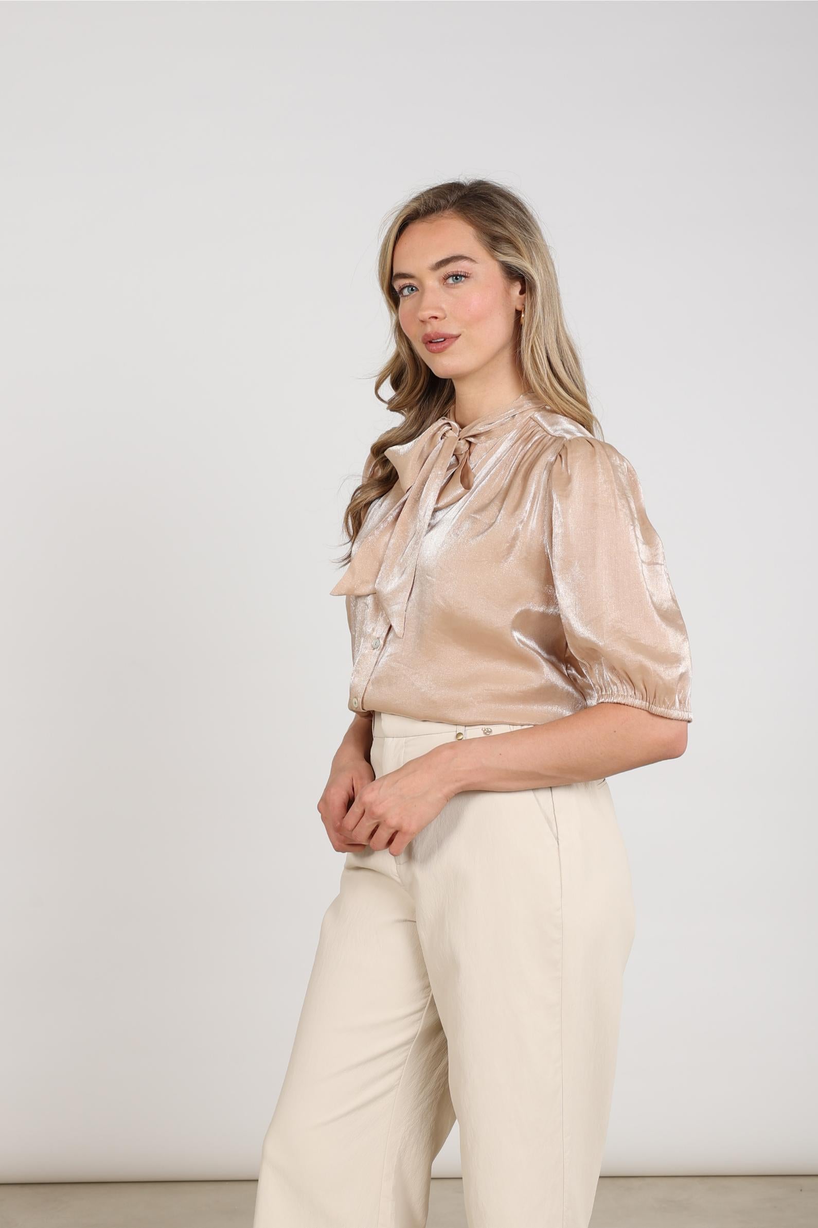 Alberta Blouse Bow | Sand