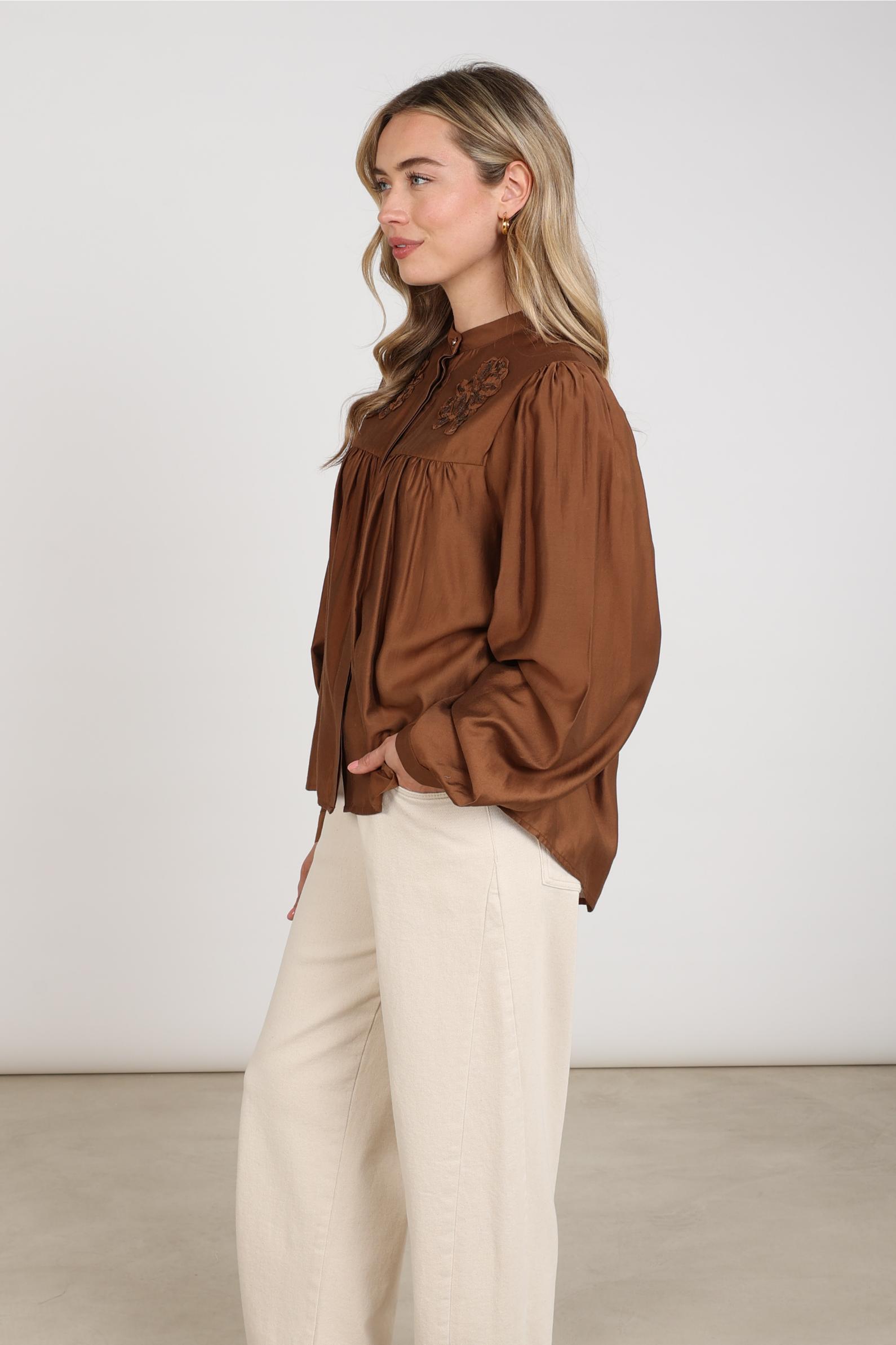 Alishka Blouse | Espresso
