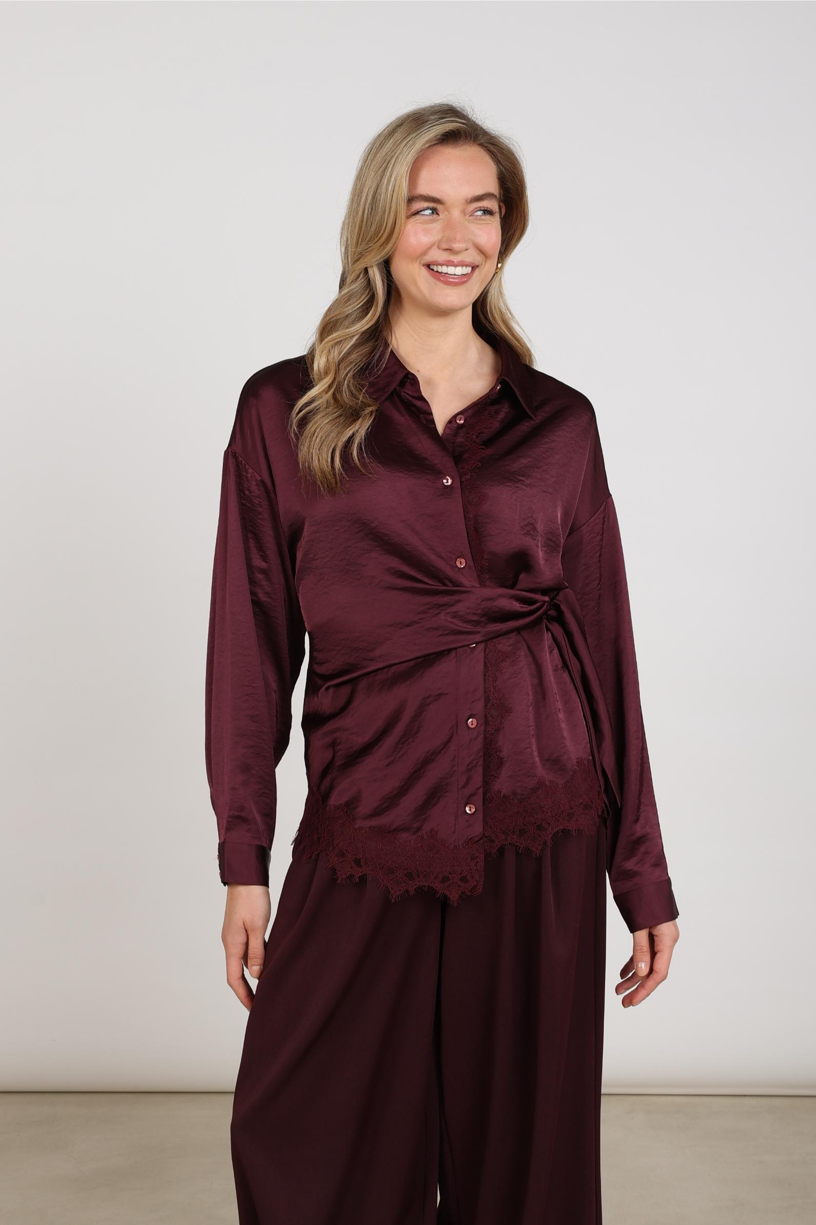 Amy Blouse Lace | Cherry