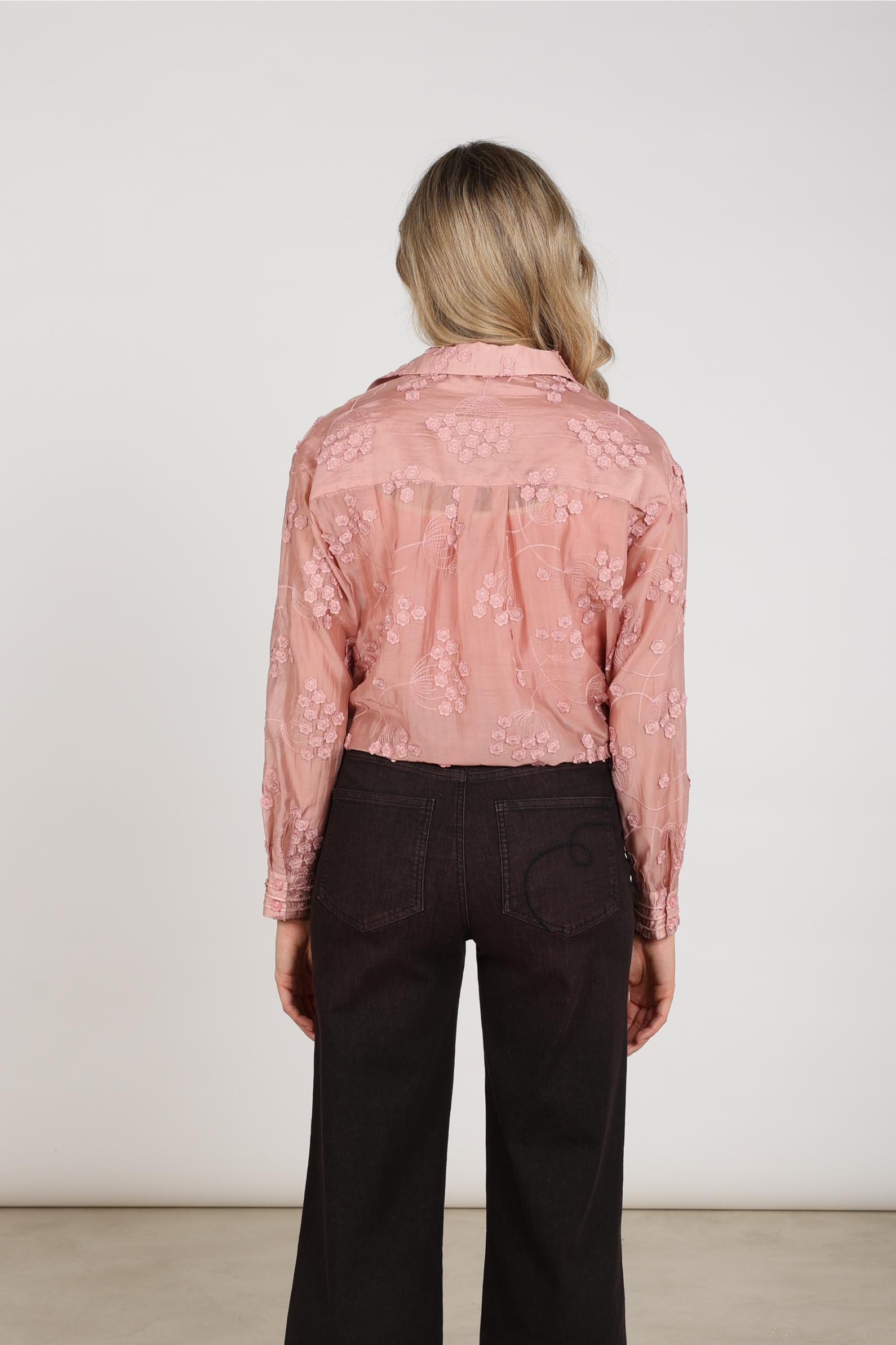 Aaliya Blouse Flower | Rose