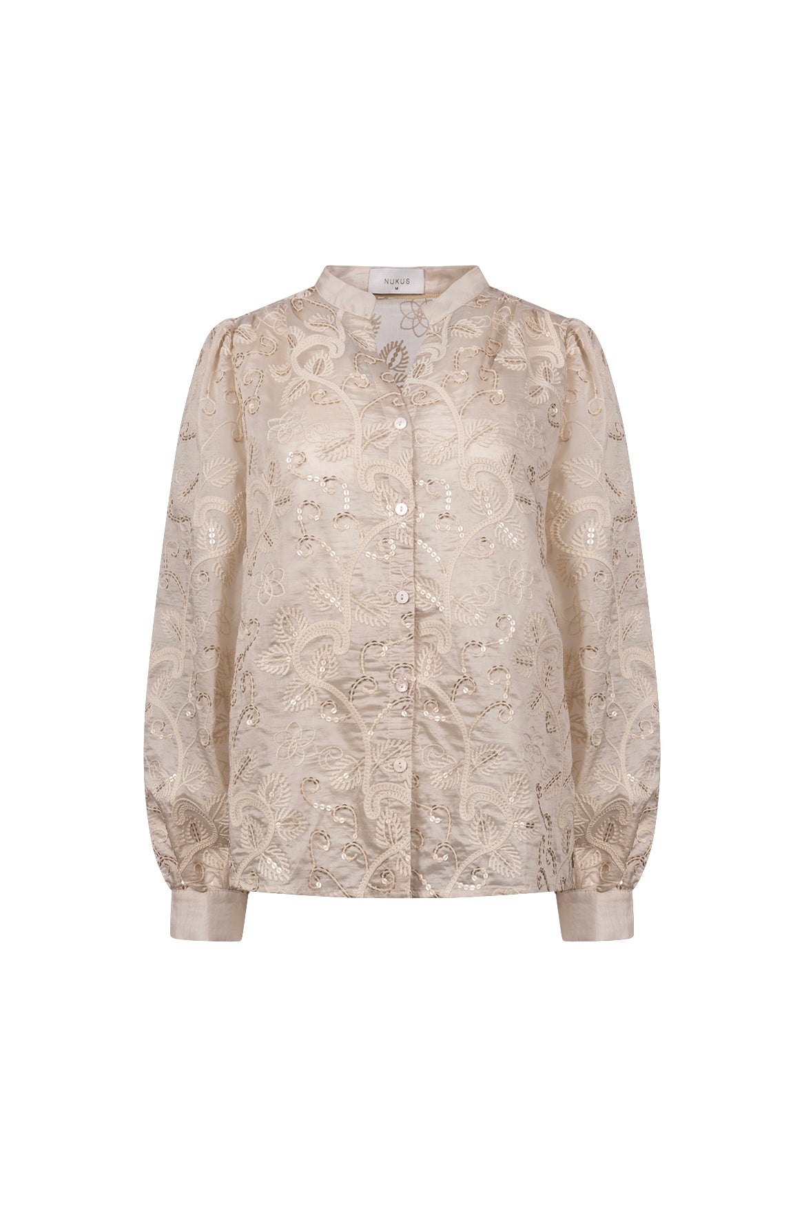 Antonella Blouse Embroidery | Sand