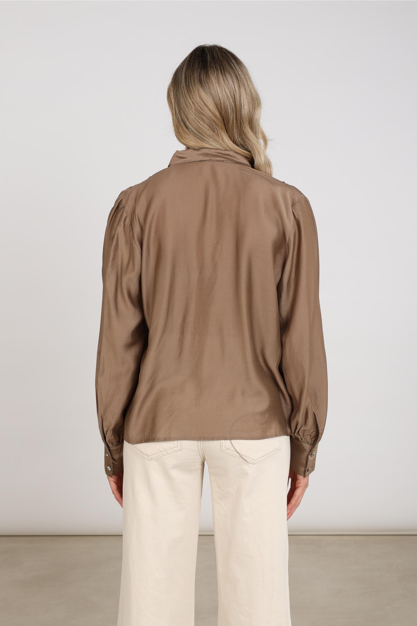 Angie Blouse Tie | Taupe
