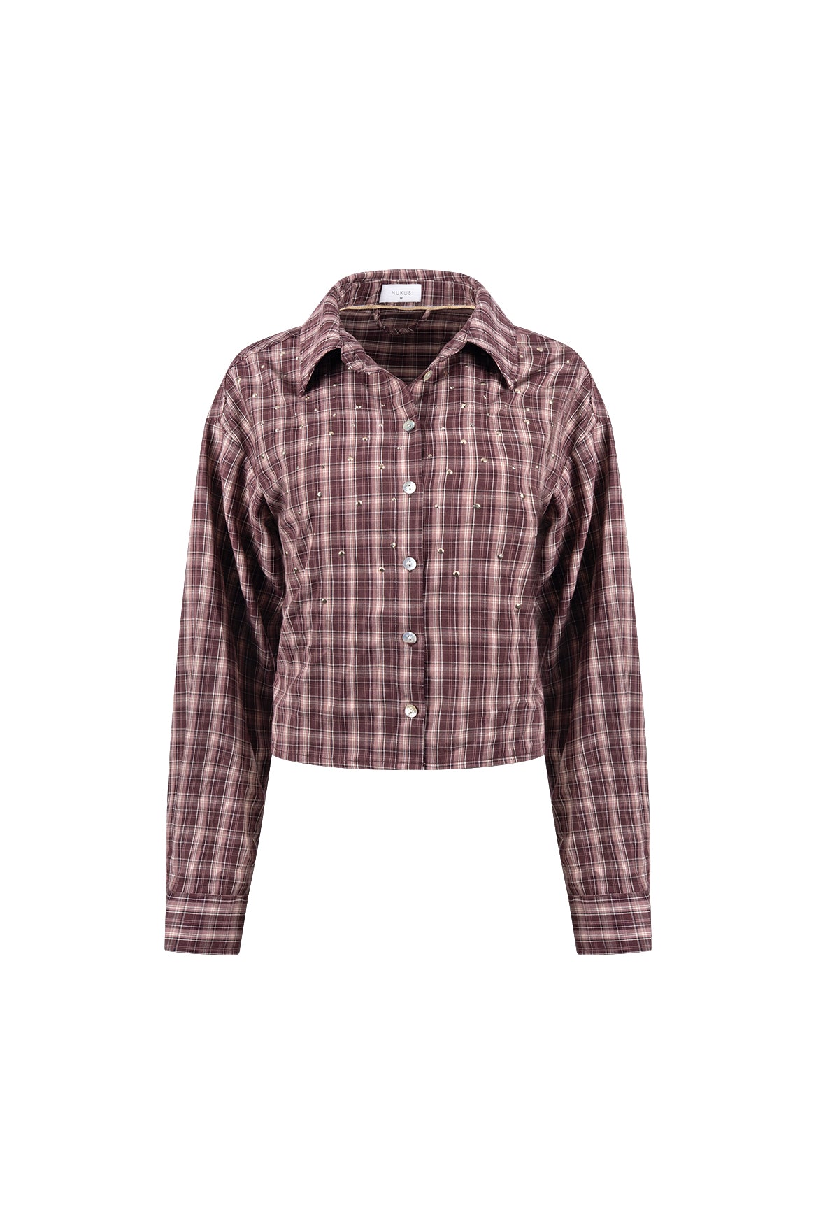 Macy Blouse Check | Cherry/Rose