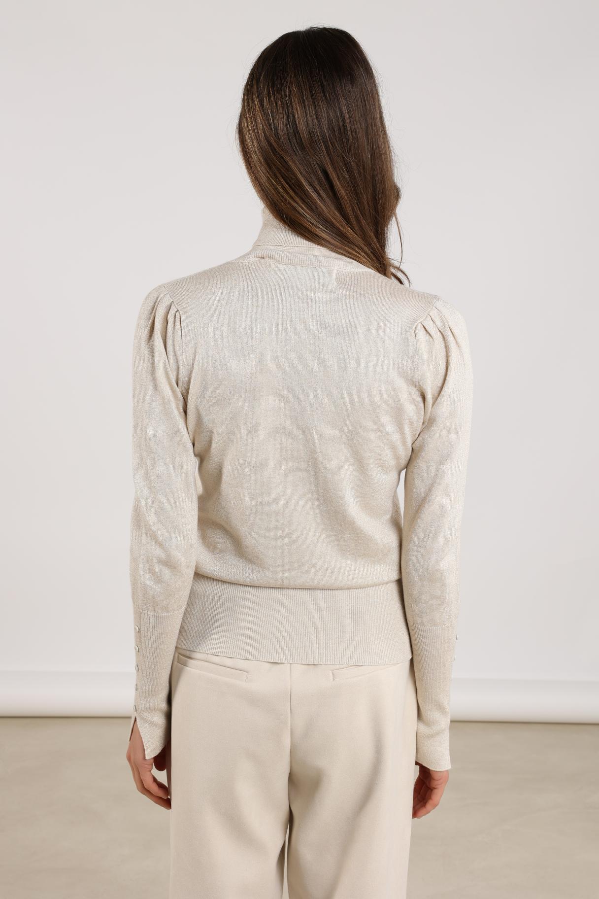 Sylvia Pullover Lurex | Sand