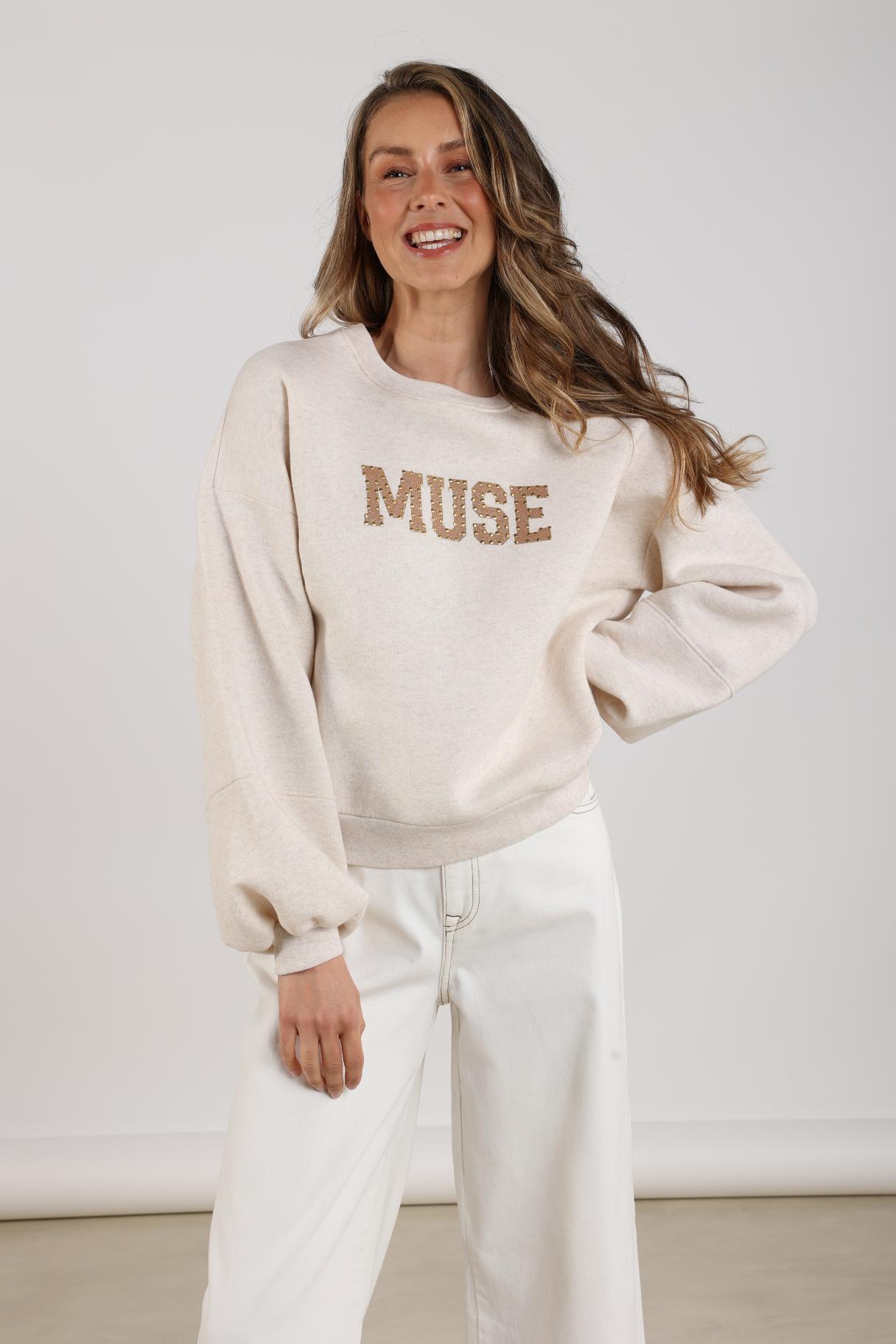 Muse Pullover | Sand Melange