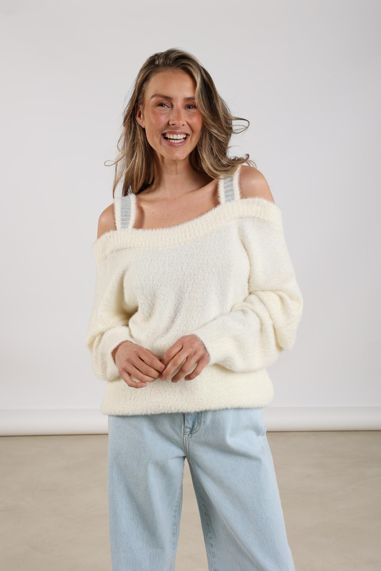 Praag Pullover Lurex | Off White