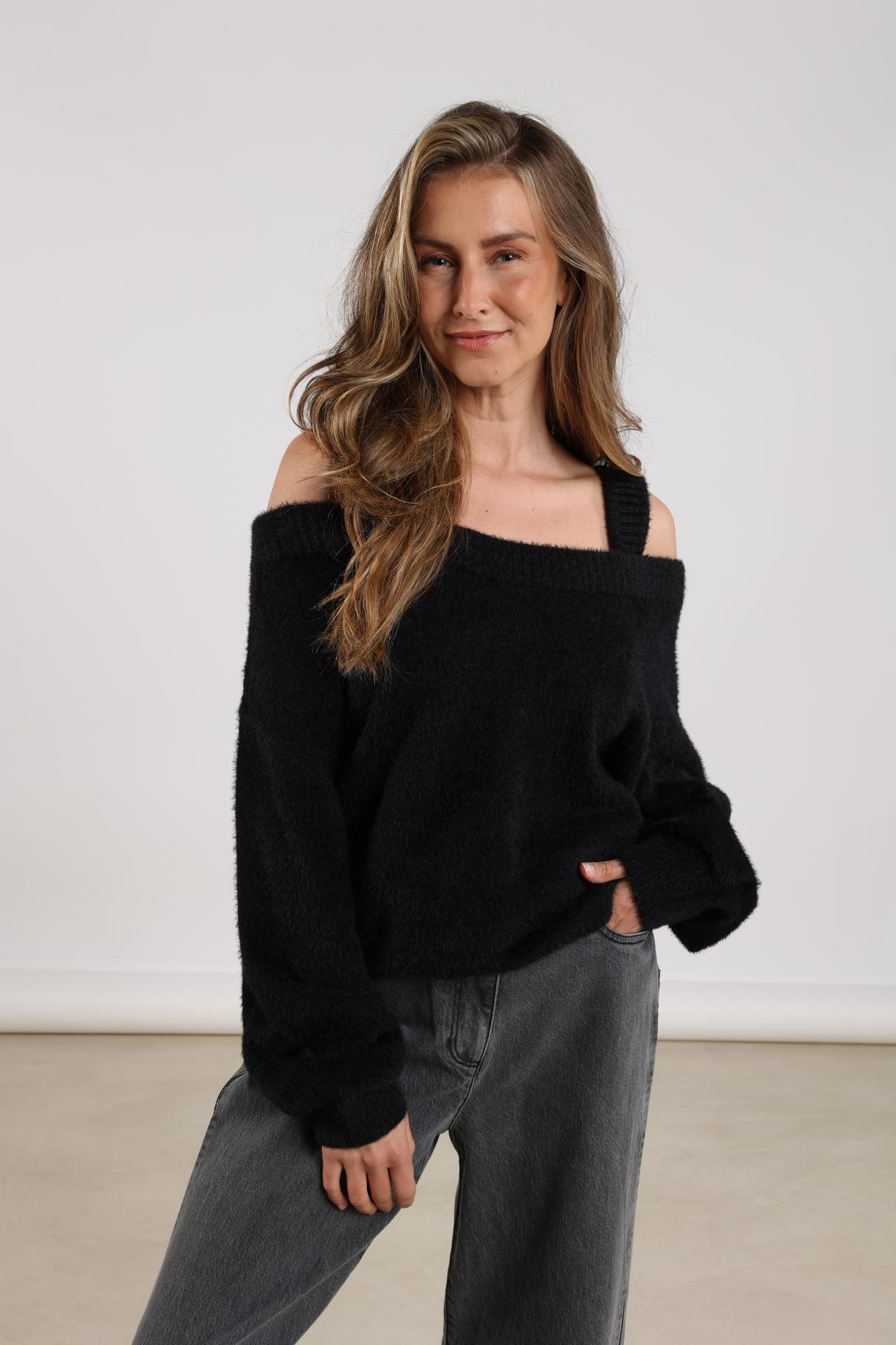 Praag Pullover Lurex | Black