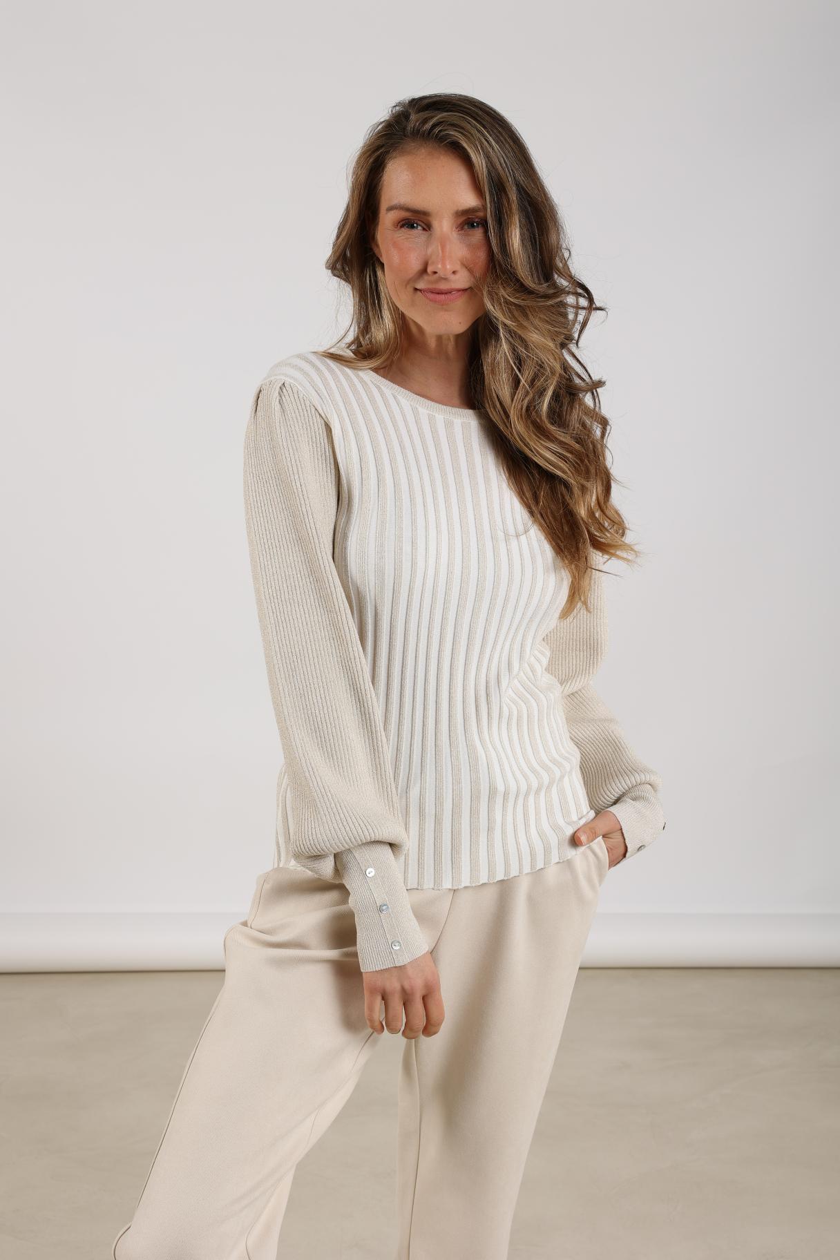 Mulberry Pullover Lurex | Off White