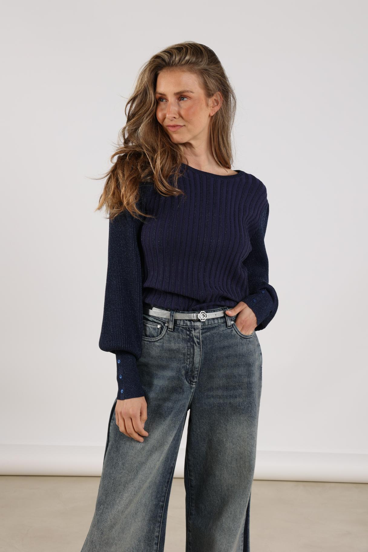 Mulberry Pullover Lurex | Navy