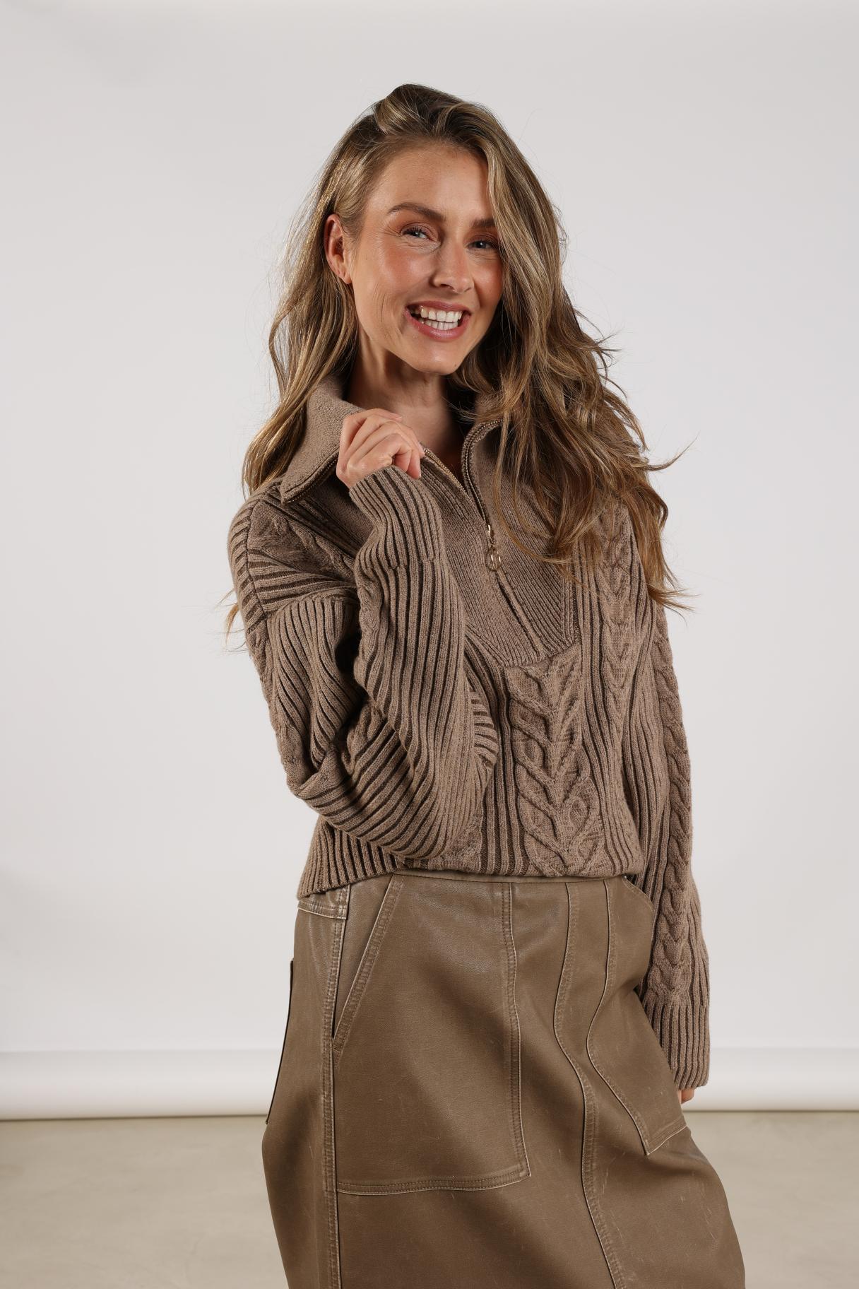 Clair Pullover Zipper | Fango