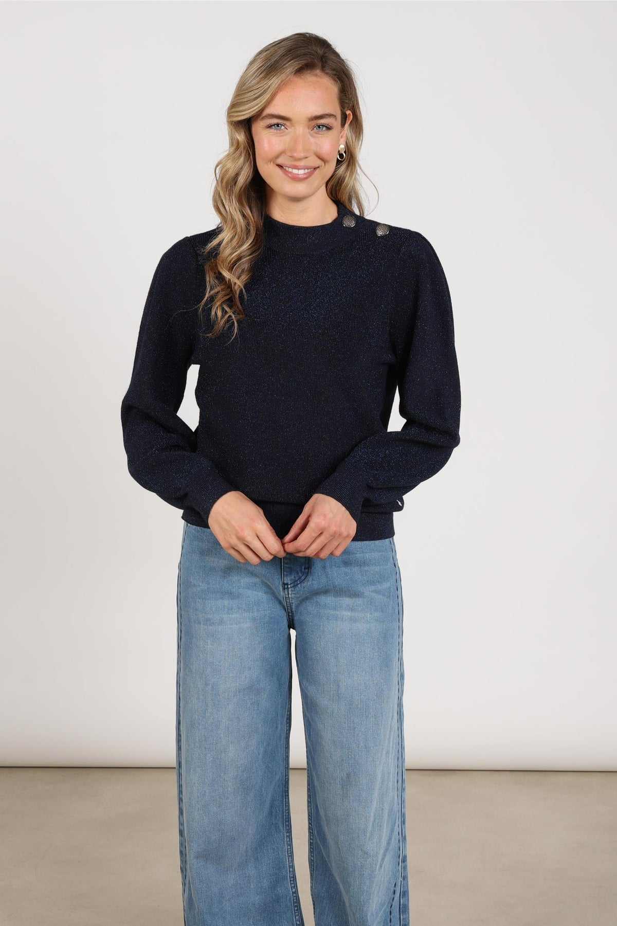 Daytona Pullover Lurex | Navy