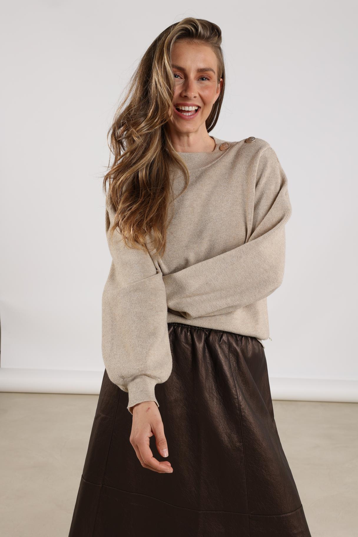Daytona Pullover Lurex | Sand