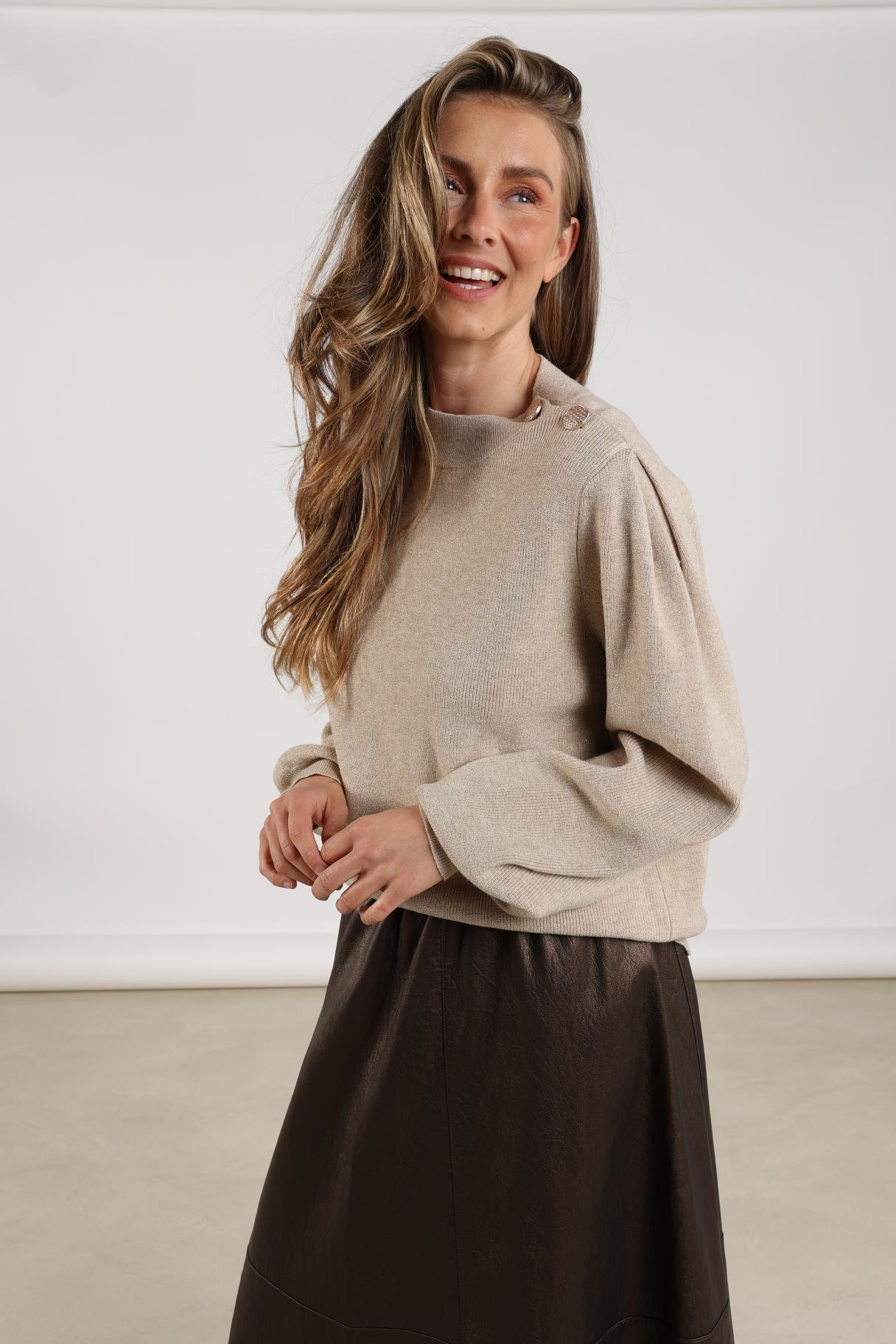 Daytona Pullover Lurex | Sand