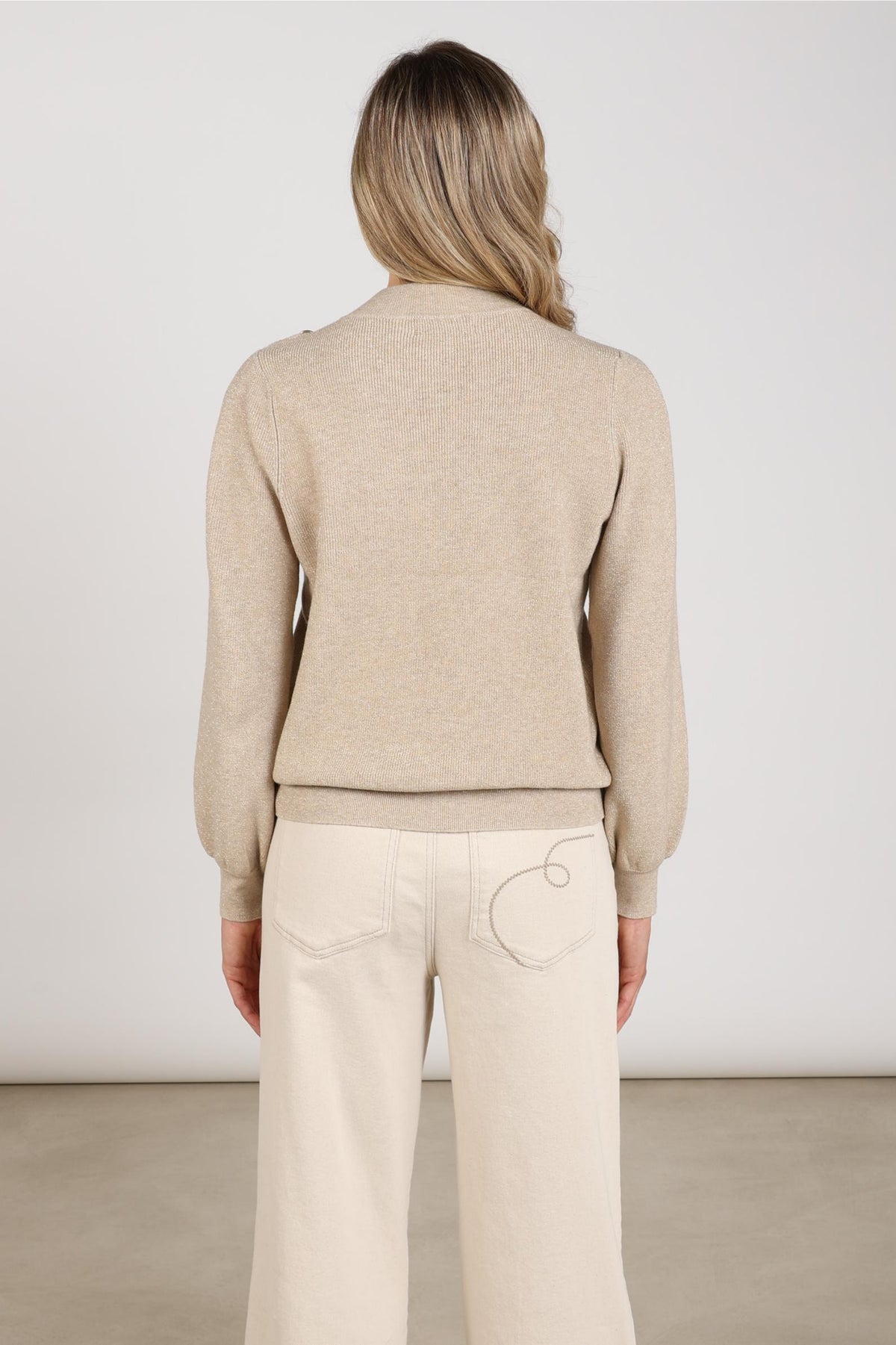 Daytona Pullover Lurex | Sand