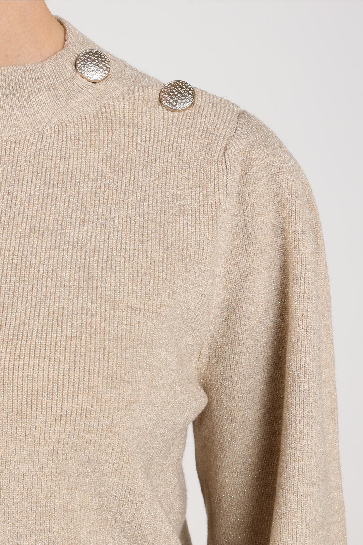 Daytona Pullover Lurex | Sand