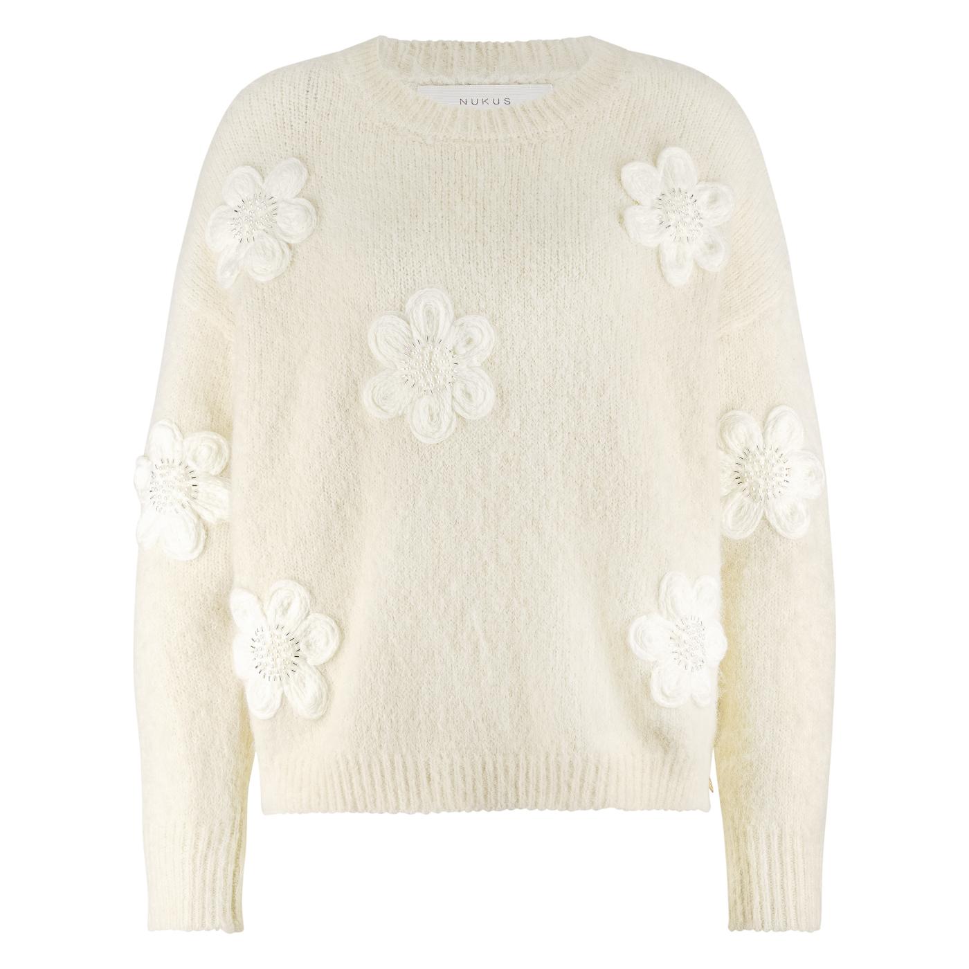 Chiaca Pullover Flower | Off White