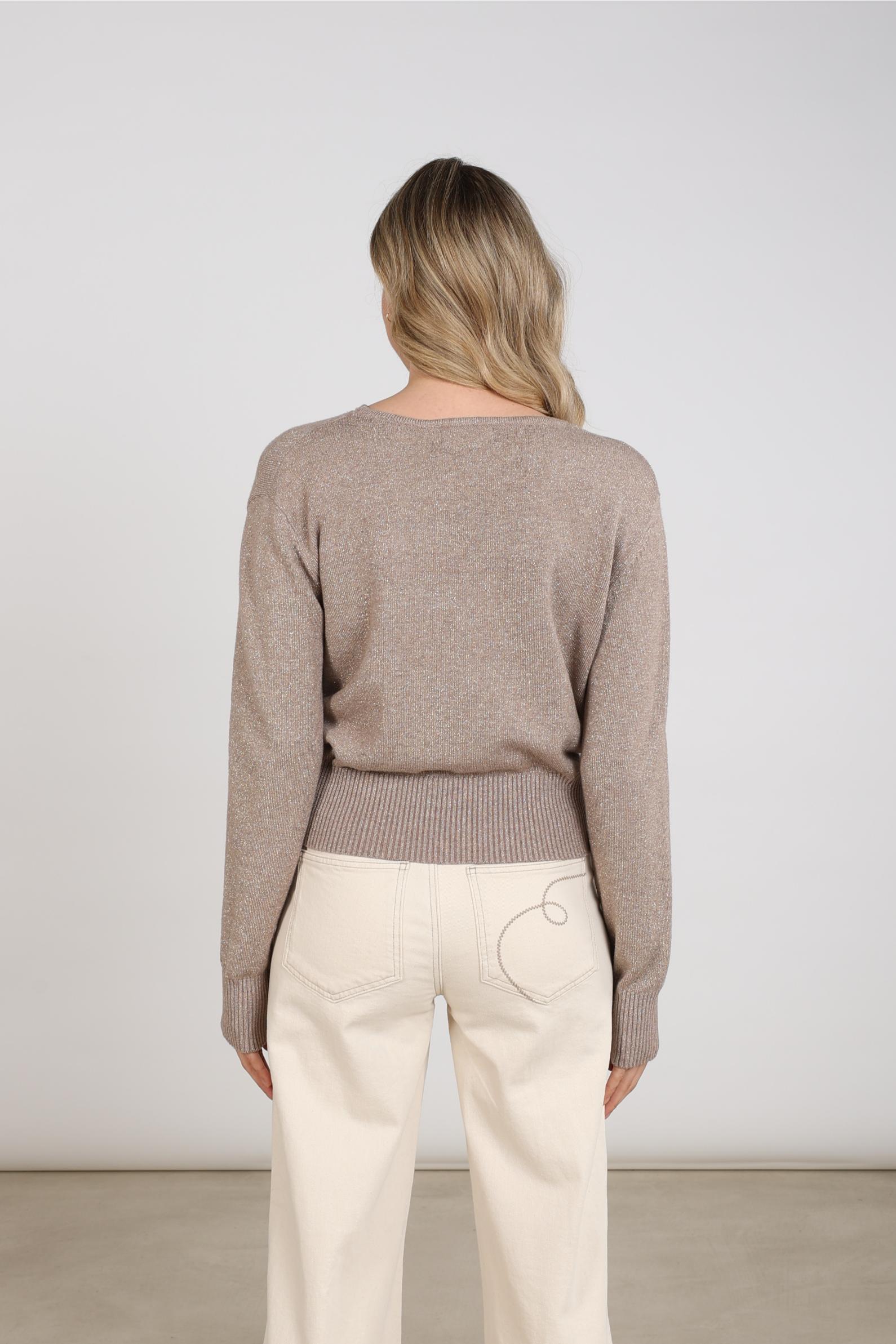 Kolli Pullover Lurex | Taupe