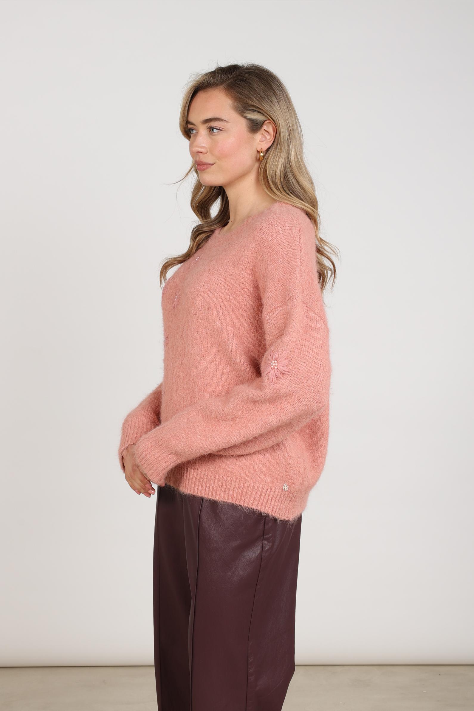 Konstanza Pullover Flower | Rose