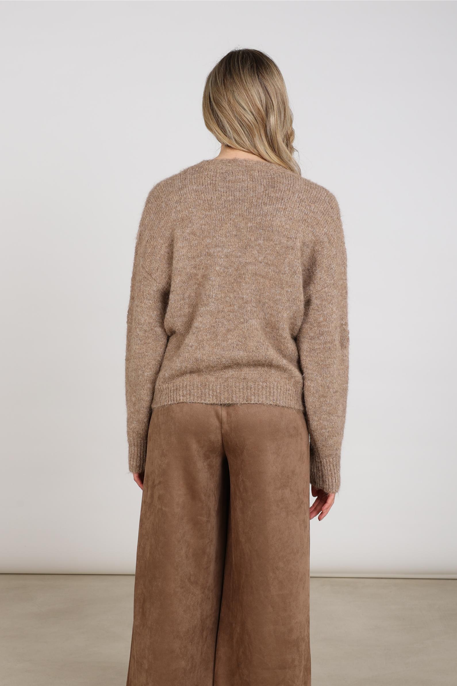 Konstanza Pullover Flower | Taupe