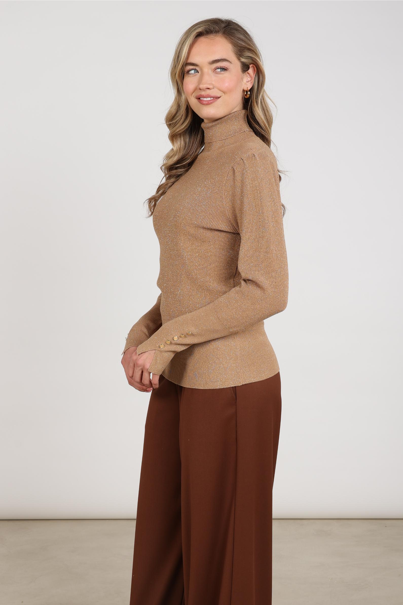 Sylvia Pullover Lurex | Toffee