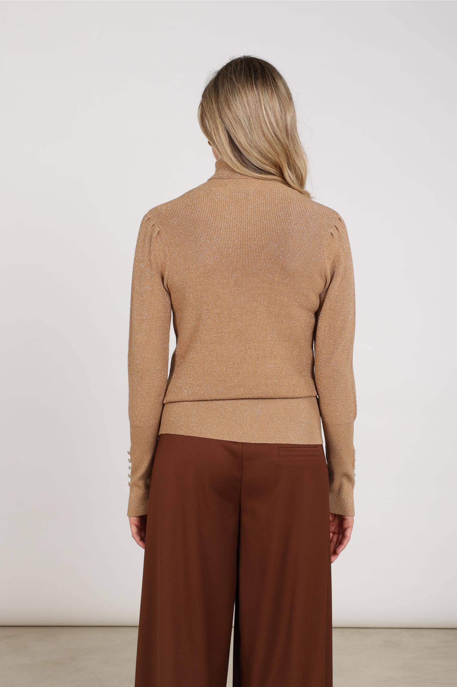Sylvia Pullover Lurex | Toffee