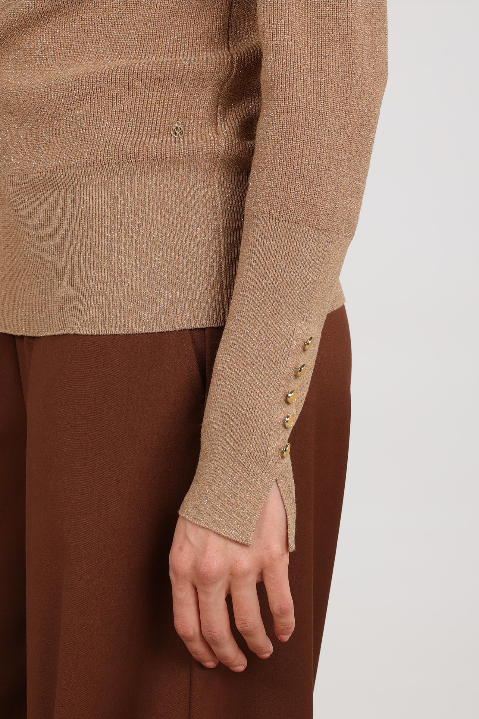 Sylvia Pullover Lurex | Toffee