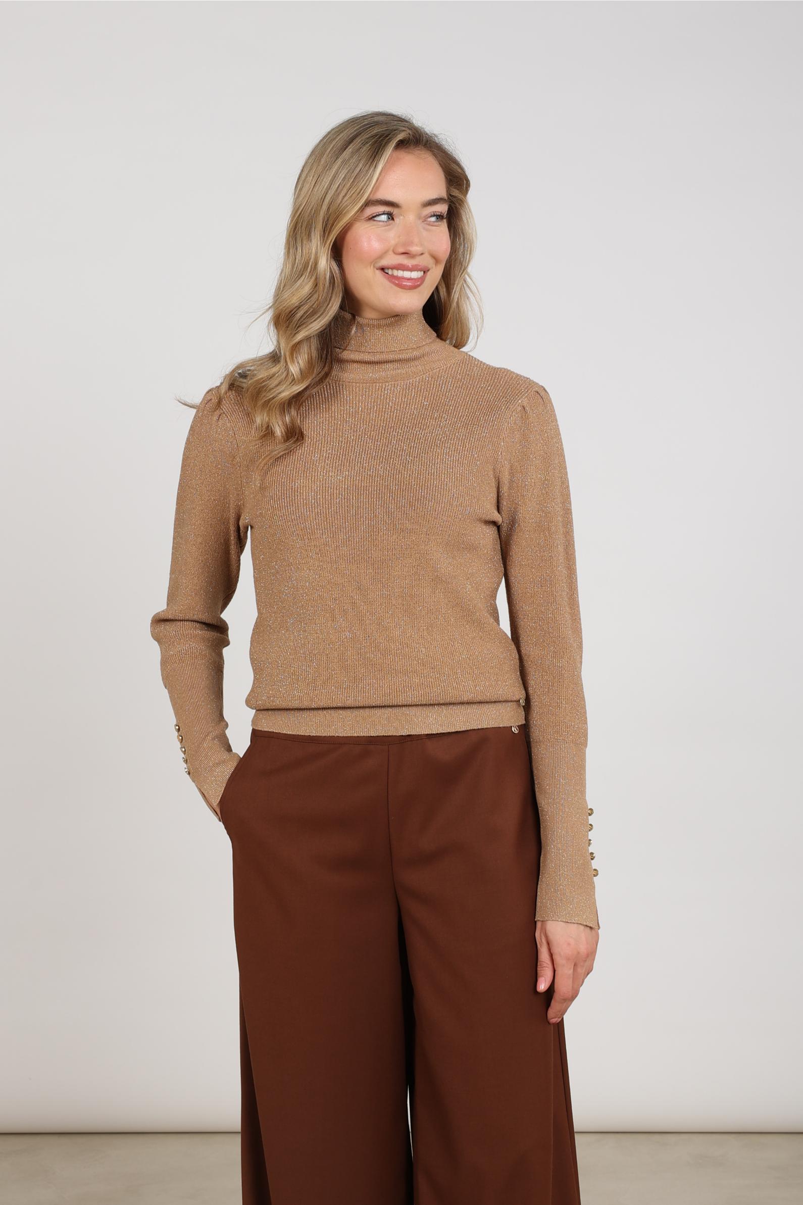 Sylvia Pullover Lurex | Toffee