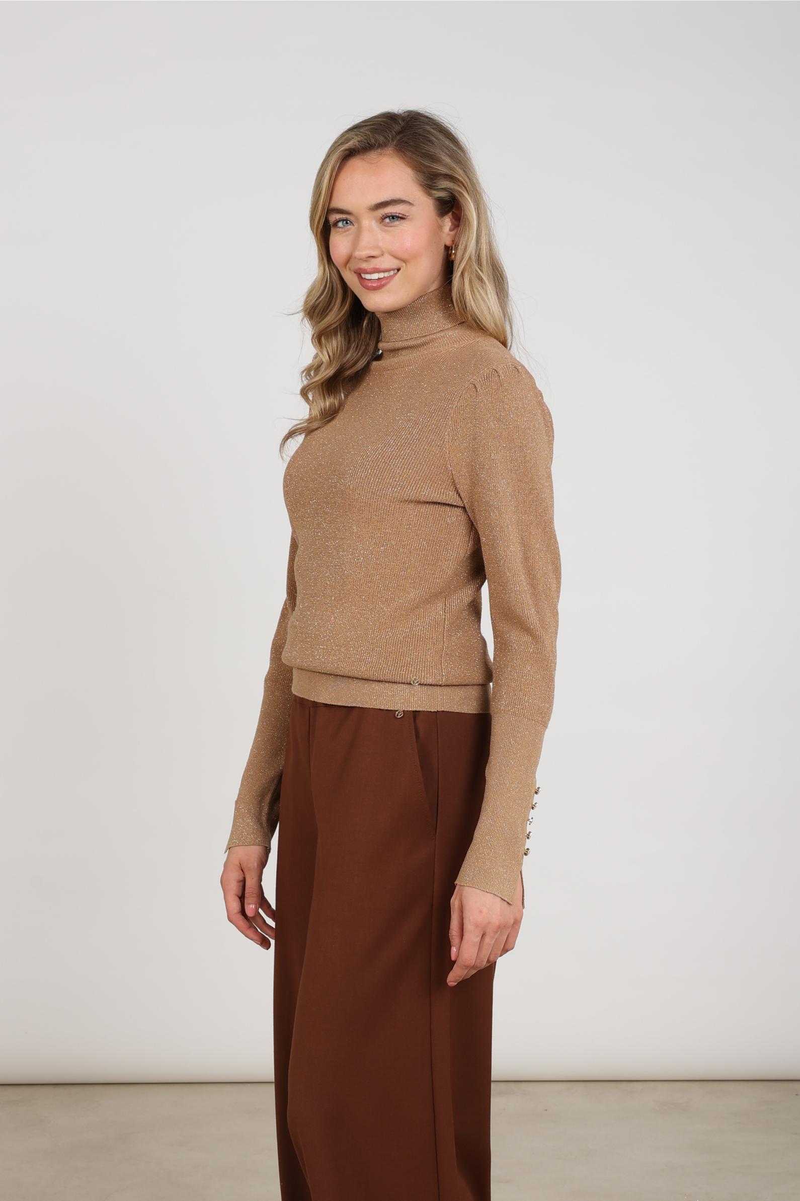 Sylvia Pullover Lurex | Toffee