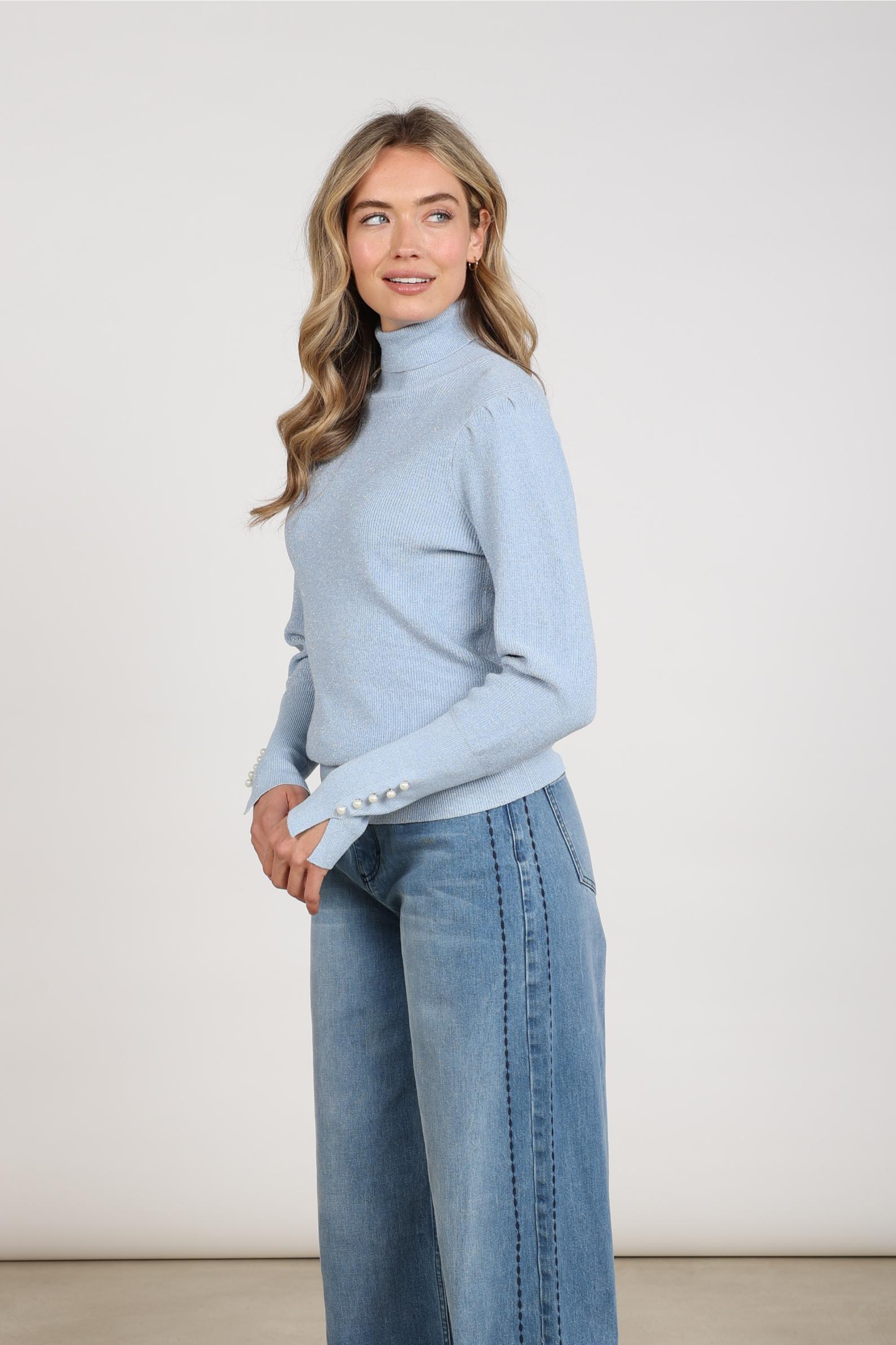 Sylvia Pullover Lurex | Sky