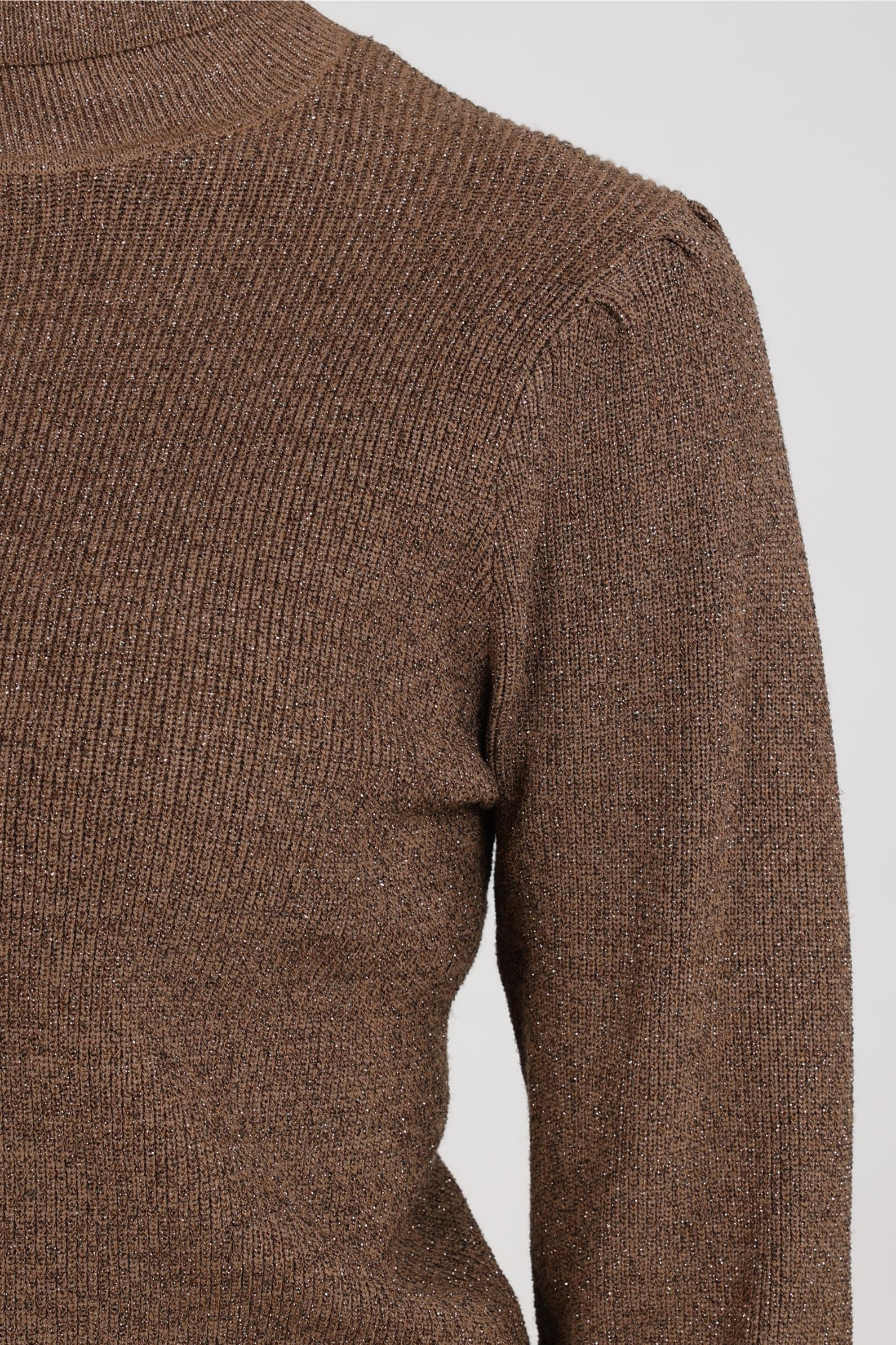 Sylvia Pullover Lurex | Taupe