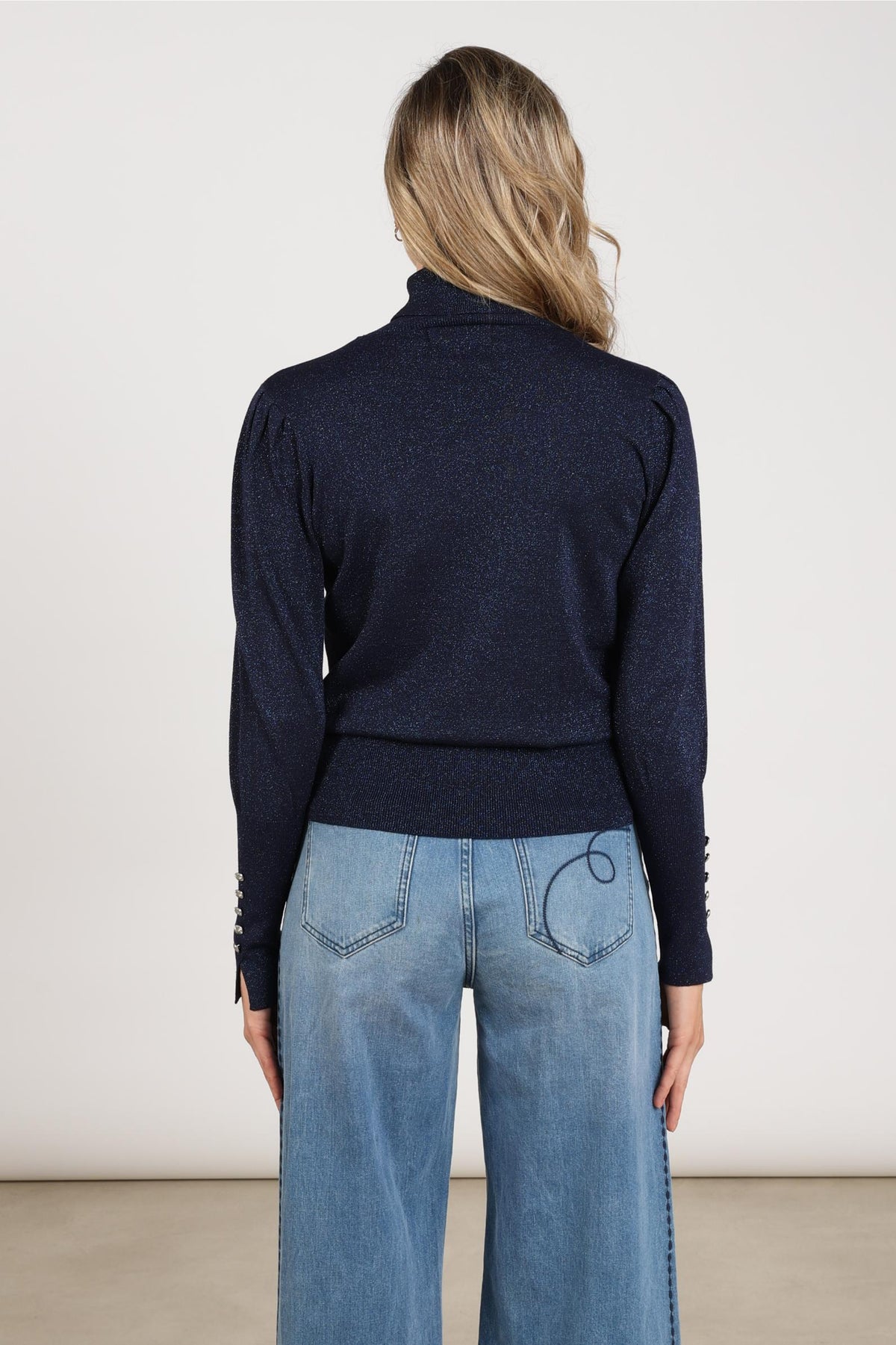 Sylvia Pullover Lurex | Navy