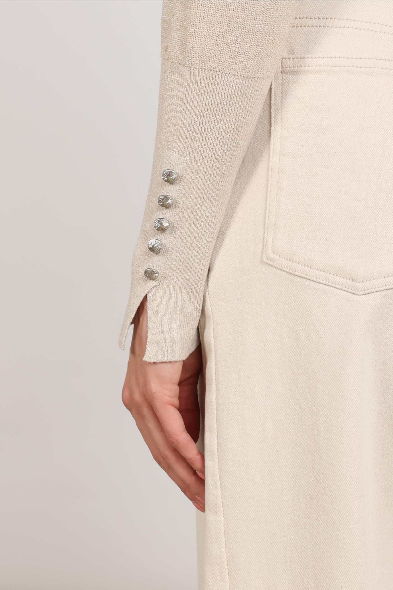 Sylvia Pullover Lurex | Sand