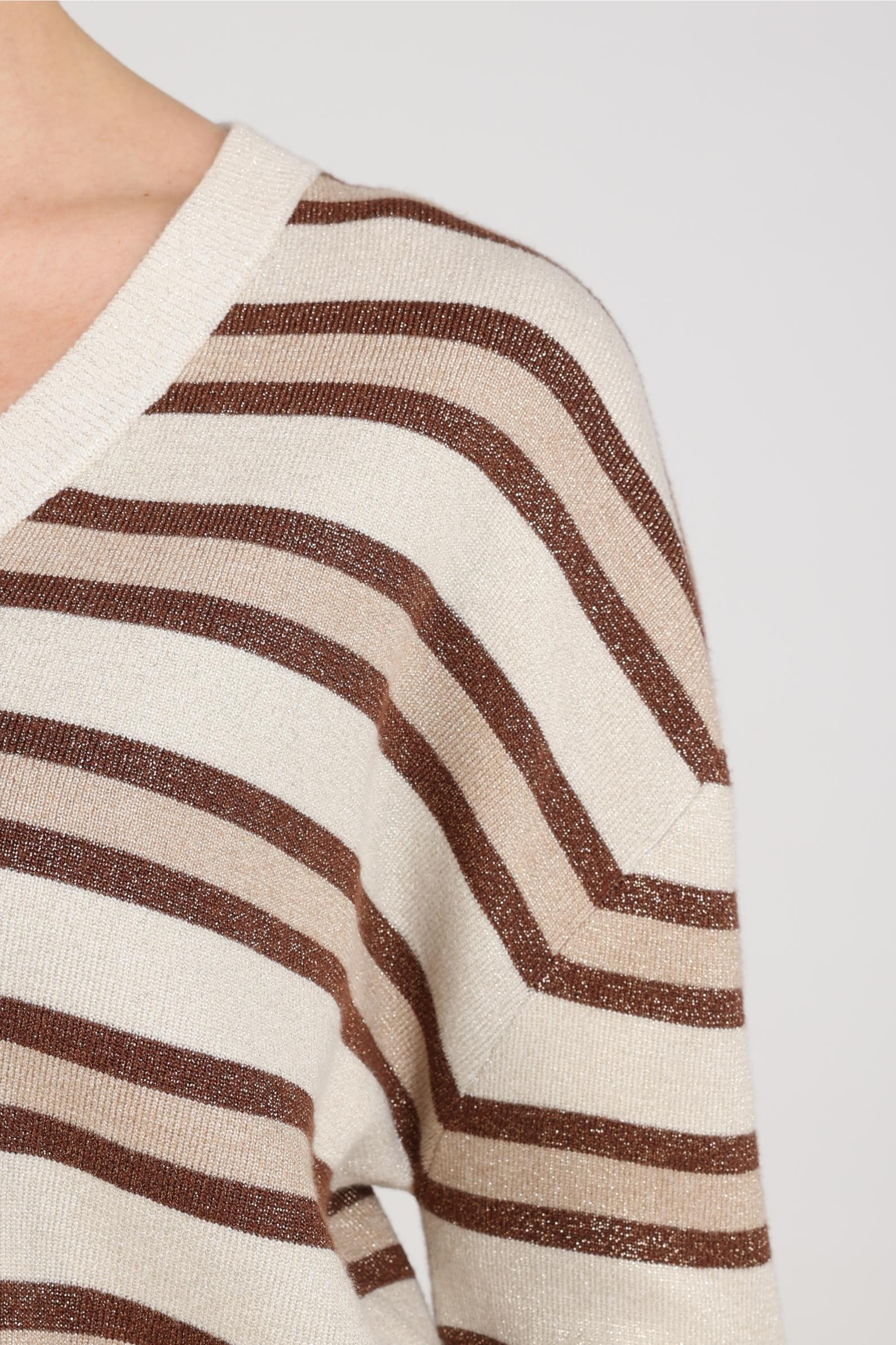 Kim Pullover Stripe | Sand/Toffee