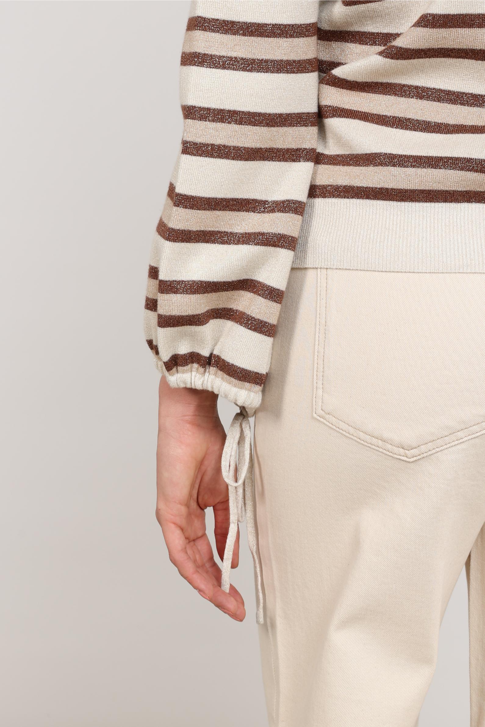 Kim Pullover Stripe | Sand/Toffee