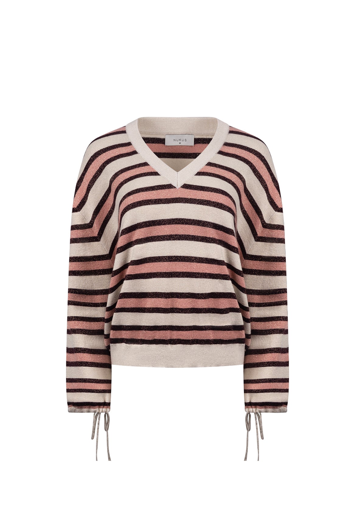 Kim Pullover Stripe | Sand/Rose