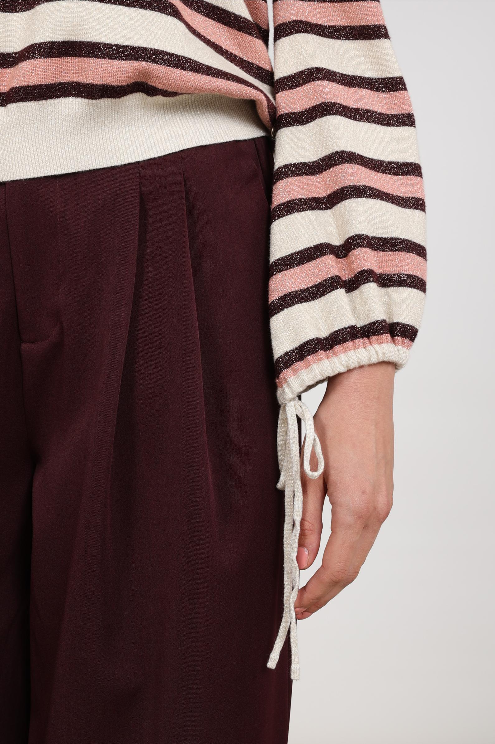 Kim Pullover Stripe | Sand/Rose