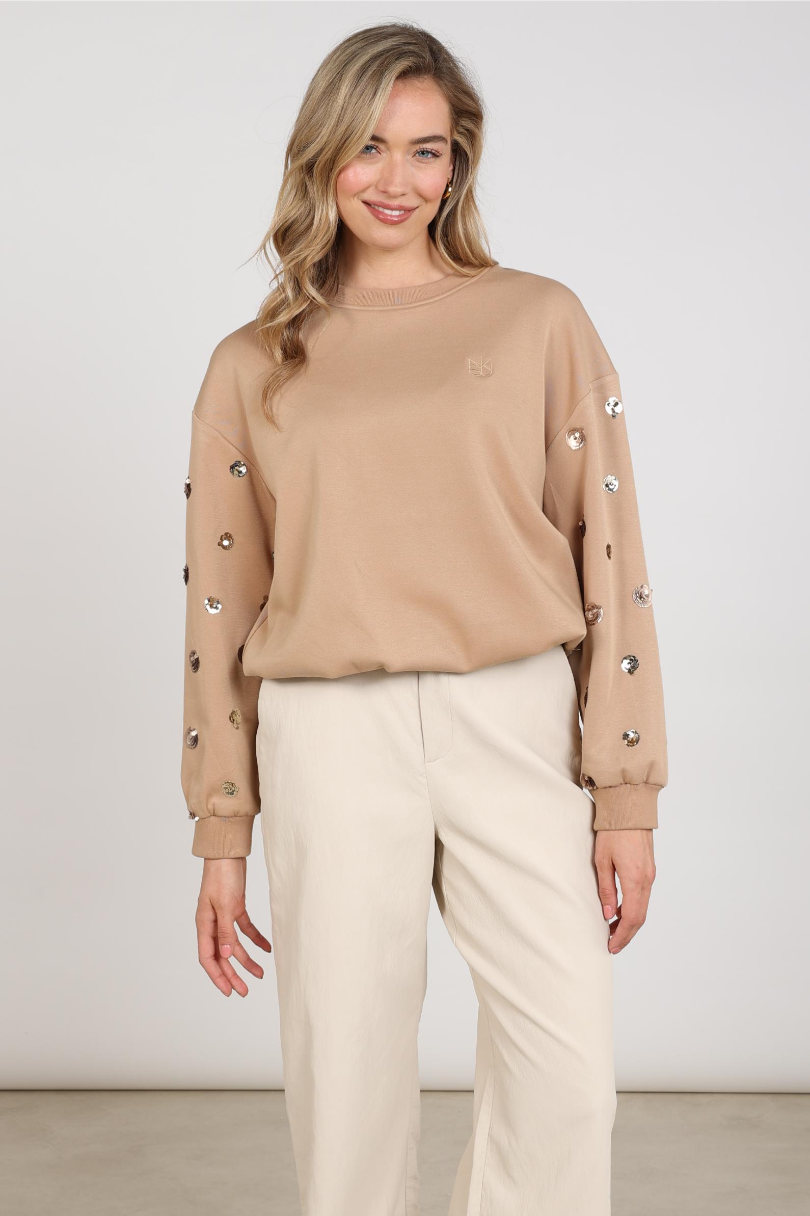 Sara Pullover Paillet | Toffee