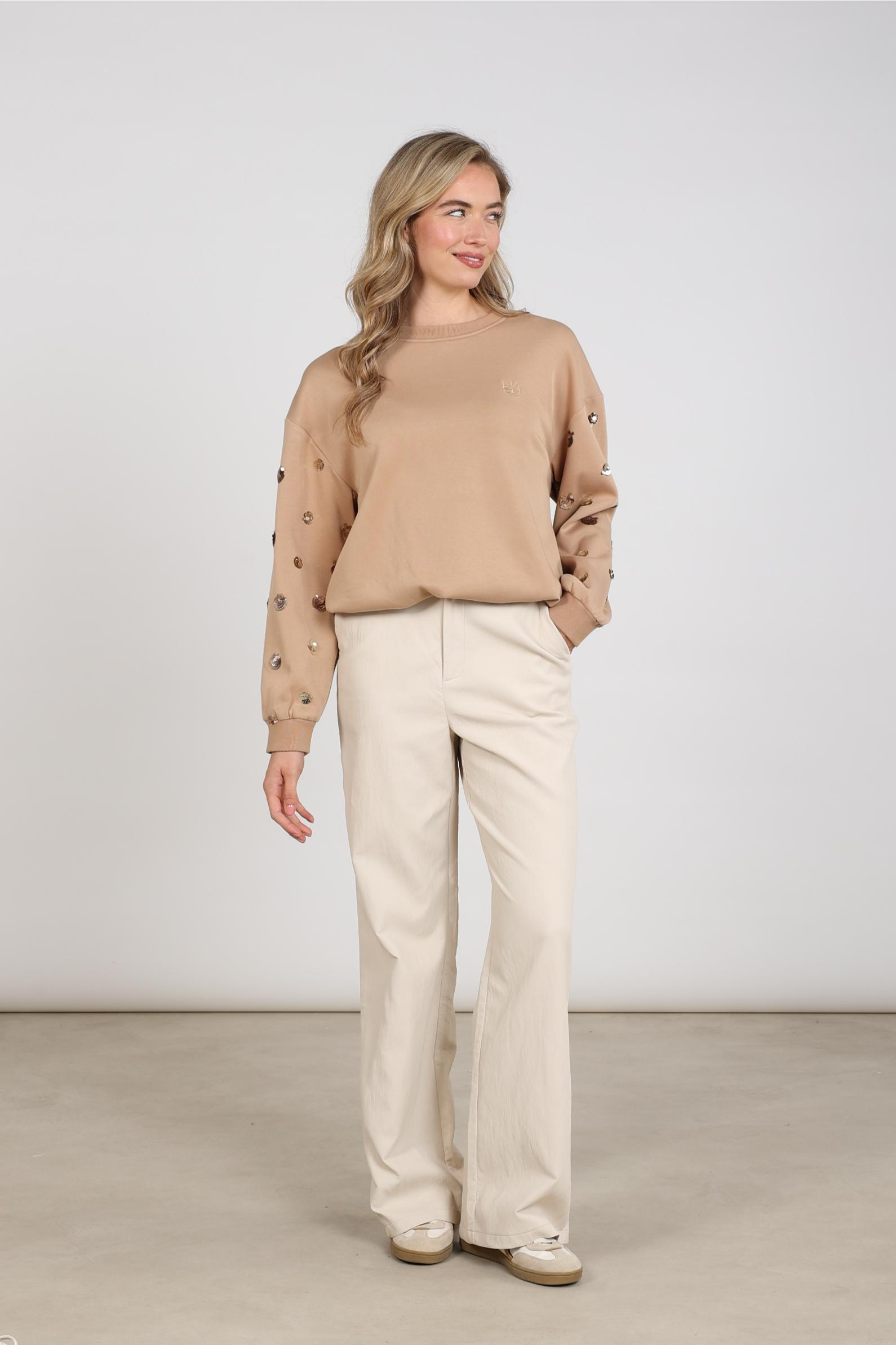 Sara Pullover Paillet | Toffee