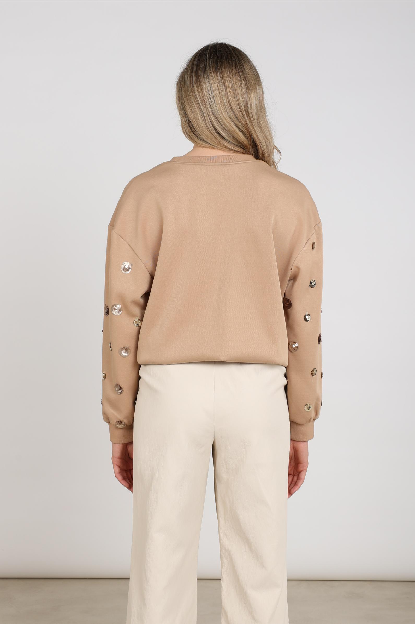 Sara Pullover Paillet | Toffee