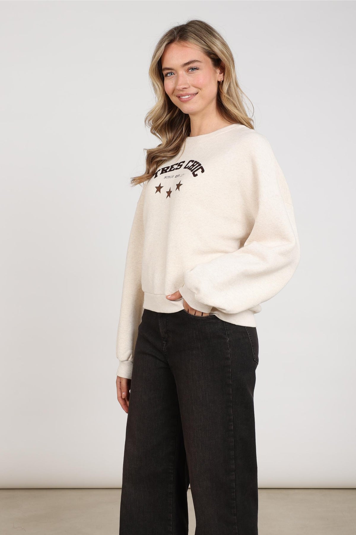 Star Pullover | Sand Melange
