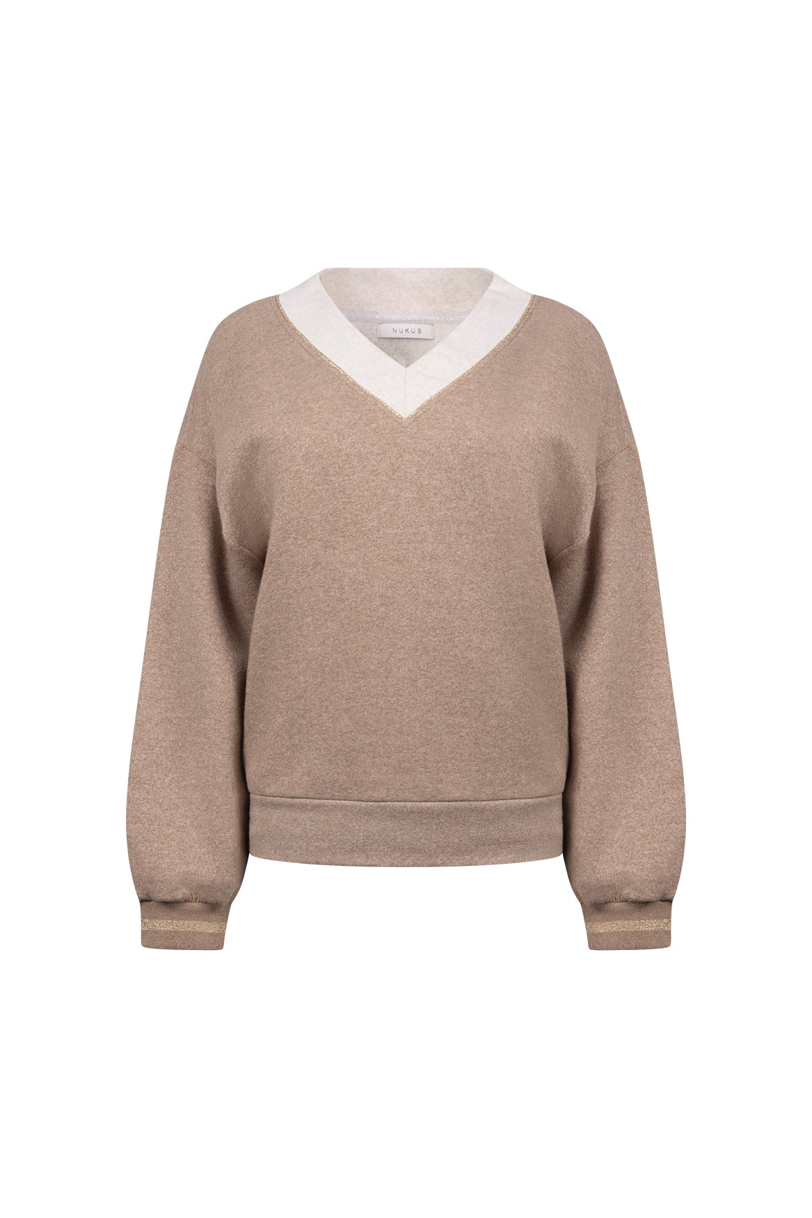 Odelia Pullover V-neck | Taupe