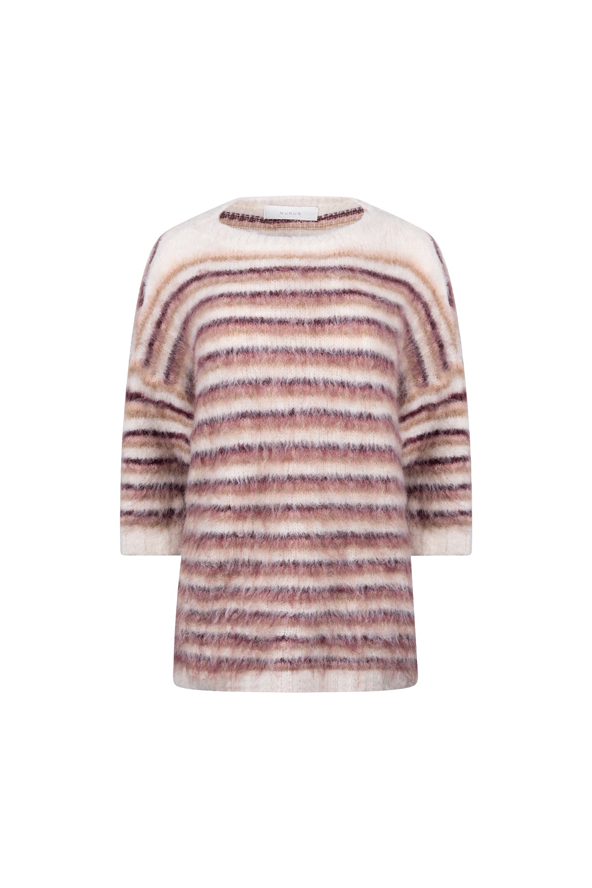 Lucia Pullover Stripe | Offwhite/Rose