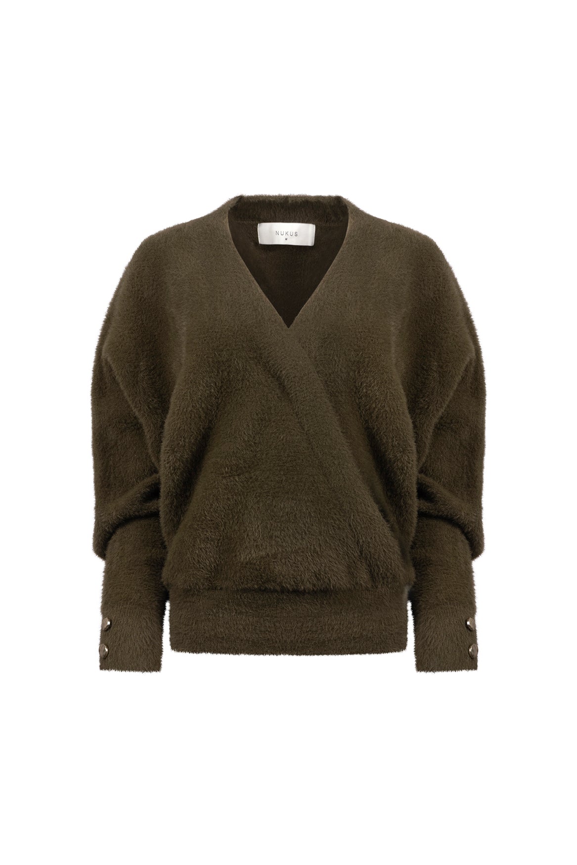 Beau Pullover-Wickeloberteil | Moos