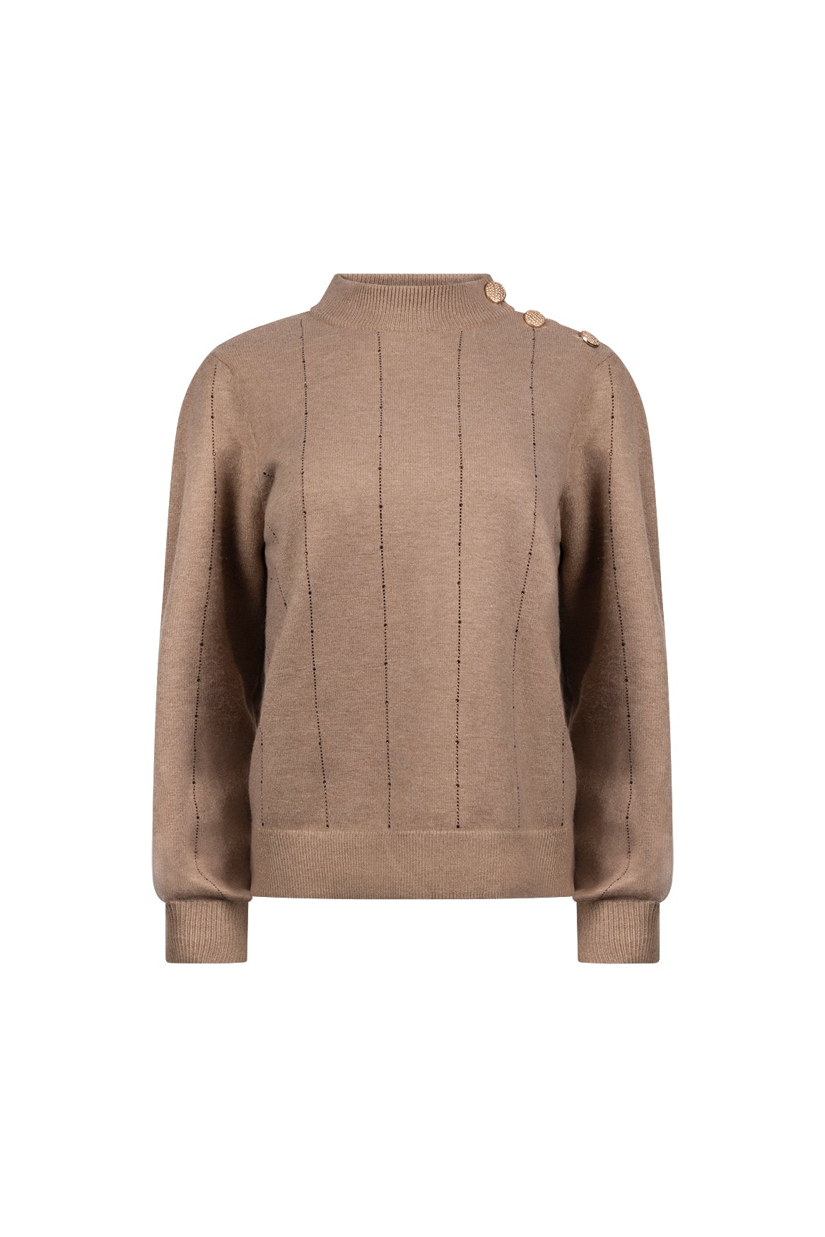 Molly Pullover Strass | Taupe