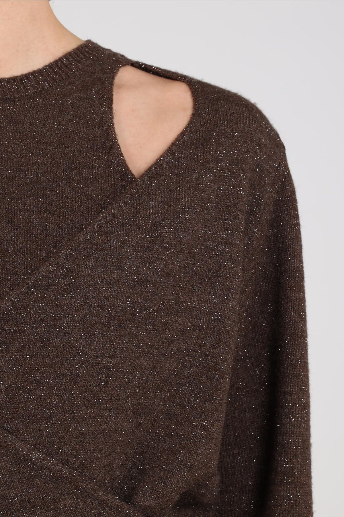 Merel Pullover Lurex | Chocolate