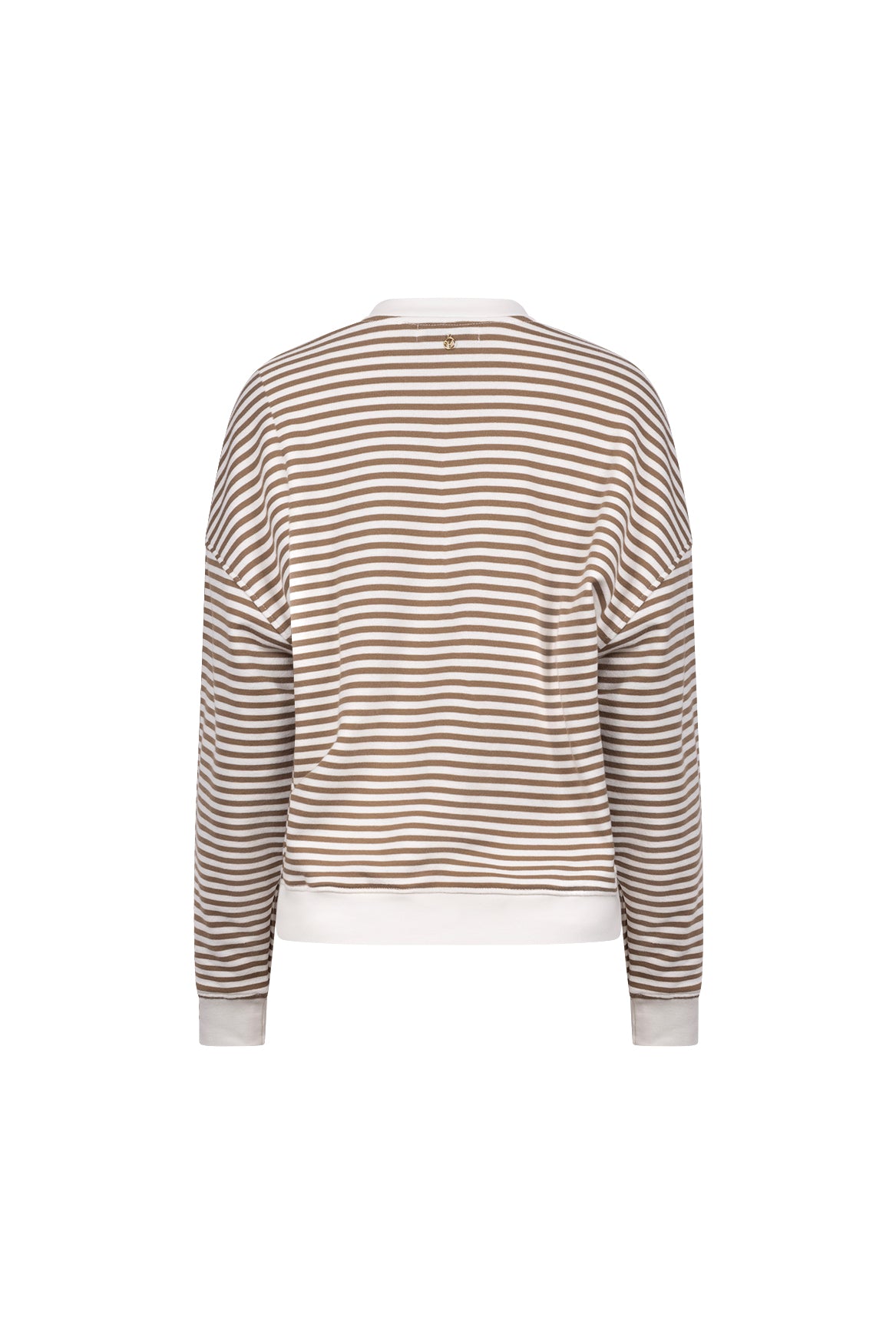 Nelly Pullover Stripe | Offwhite/Taupe