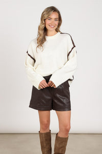 Offwhite/Chocolate