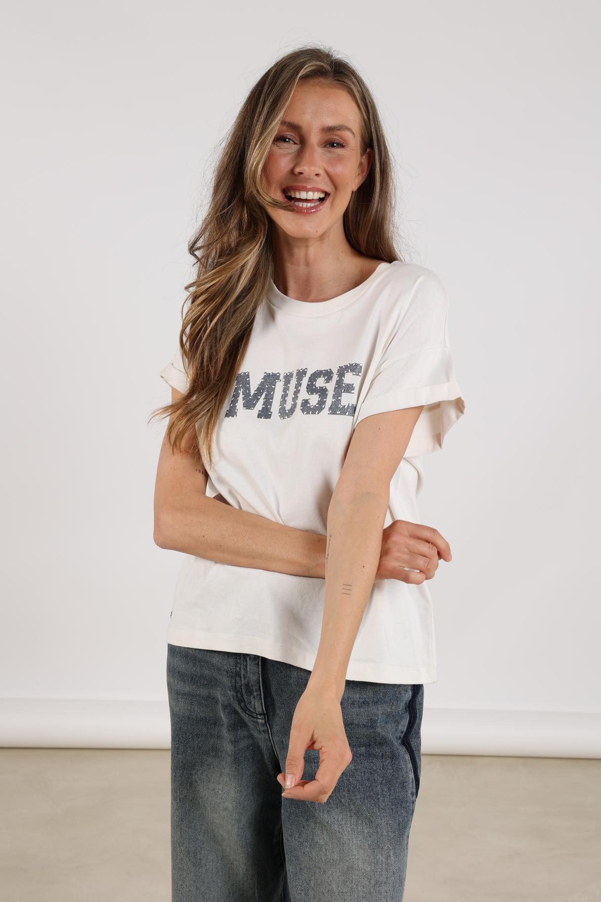 Lou Shirt | Offwhite/Navy