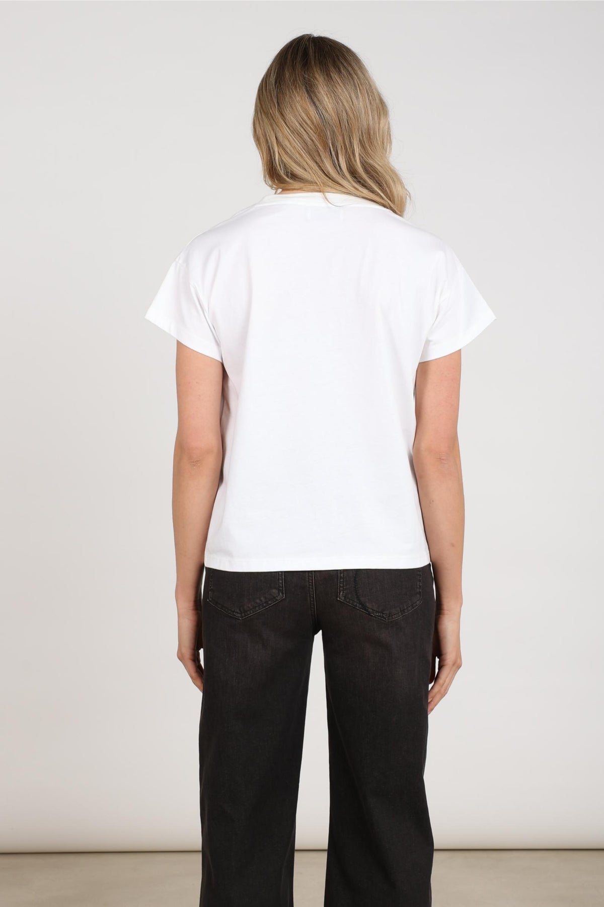 Senna T-shirt | Offwhite/Cherry