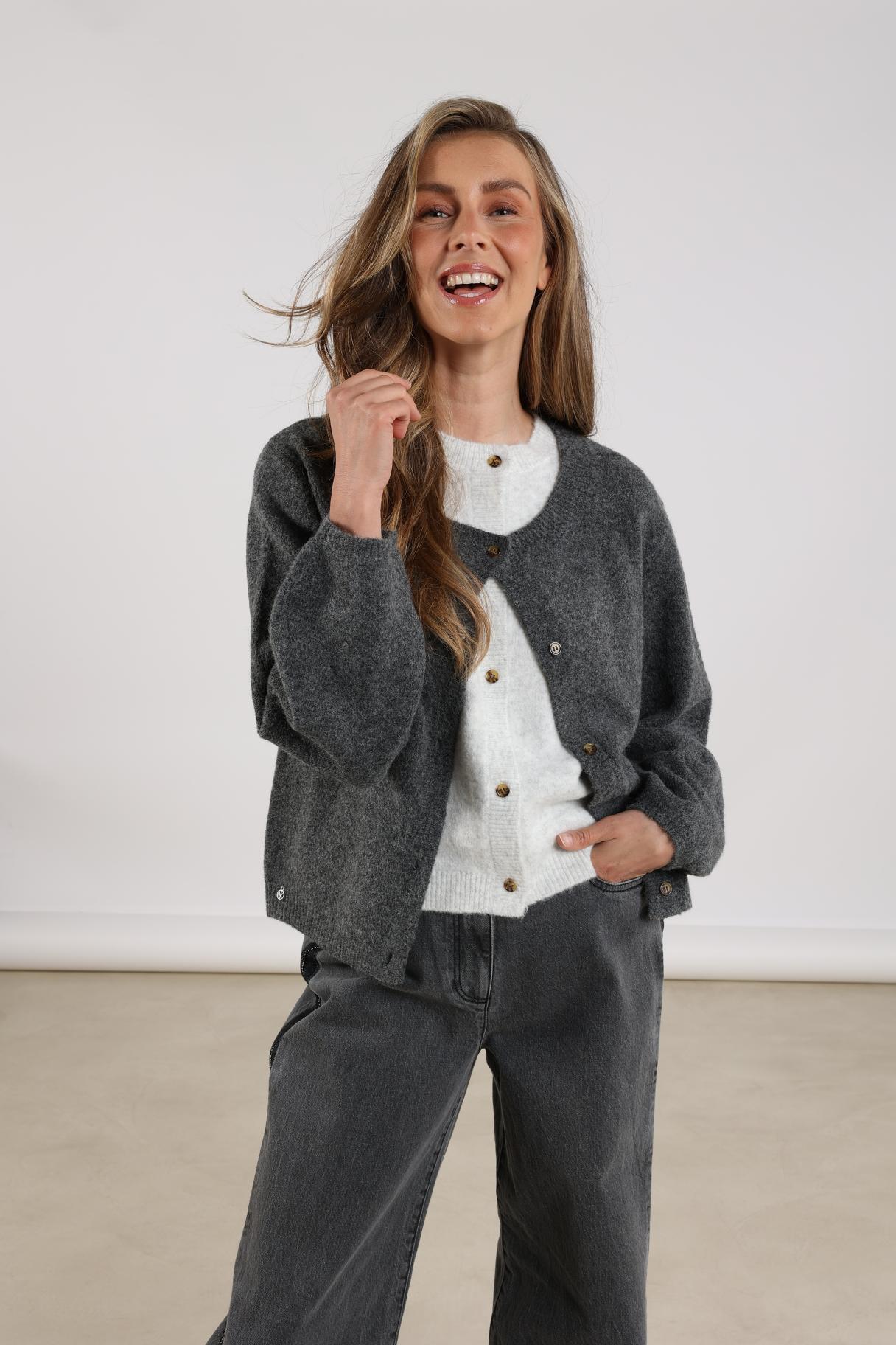 Mia Cardigan | Antracite
